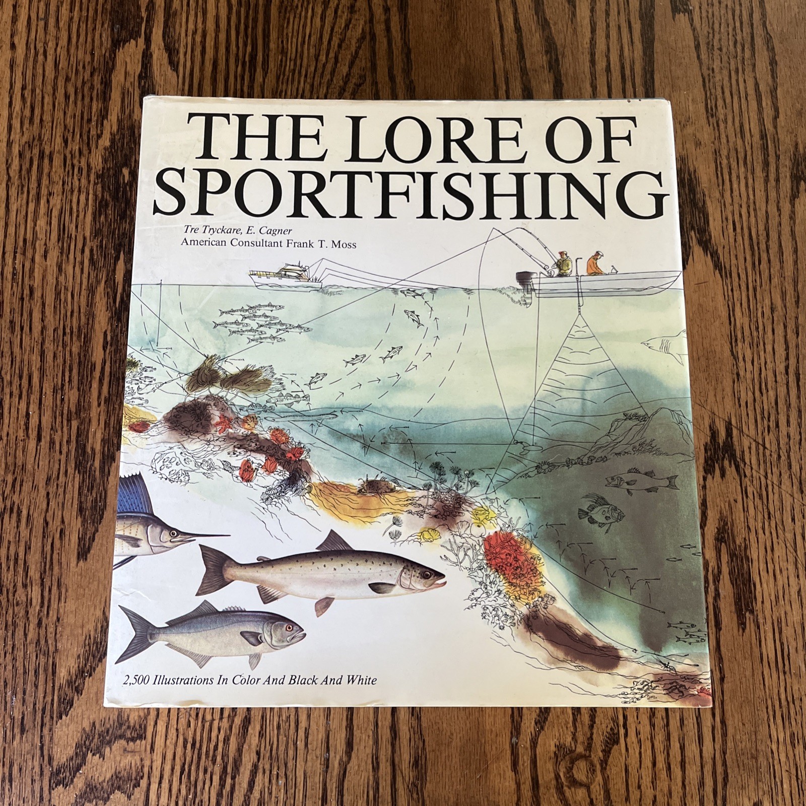 THE LORE OF SPORTFISHING E. Cagner Tre Tryckare HBDJ Book 1976 VGC Illustrate