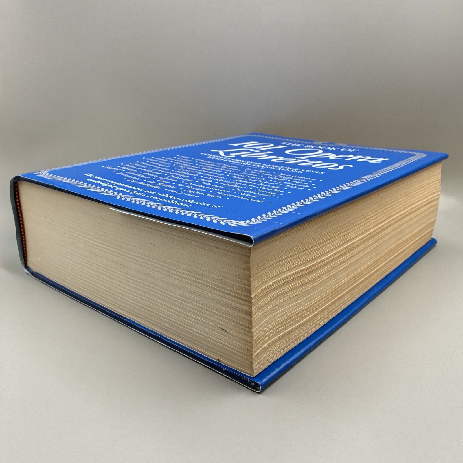 Book Of 101 Opera Librettos Complete Original Texts w/ English Translations