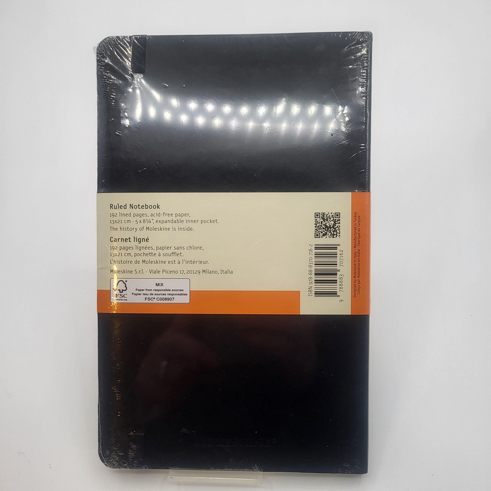 Moleskine Classic Collection Soft Cover Ruled Notebook A5 5 X 8.25 Black Journal