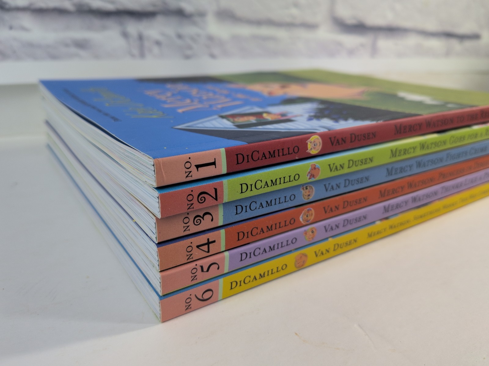 COMPLETE SET LOT 1-6!📚Kate DiCamillo MERCY WATSON Paperback Illustrated Books