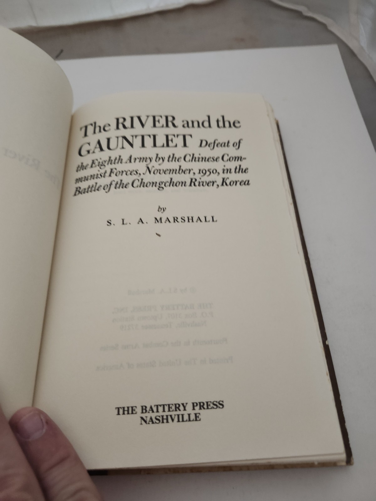 The River and the Gauntlet Battle of Chongchon River Korea 1950 Marshall HC BCE