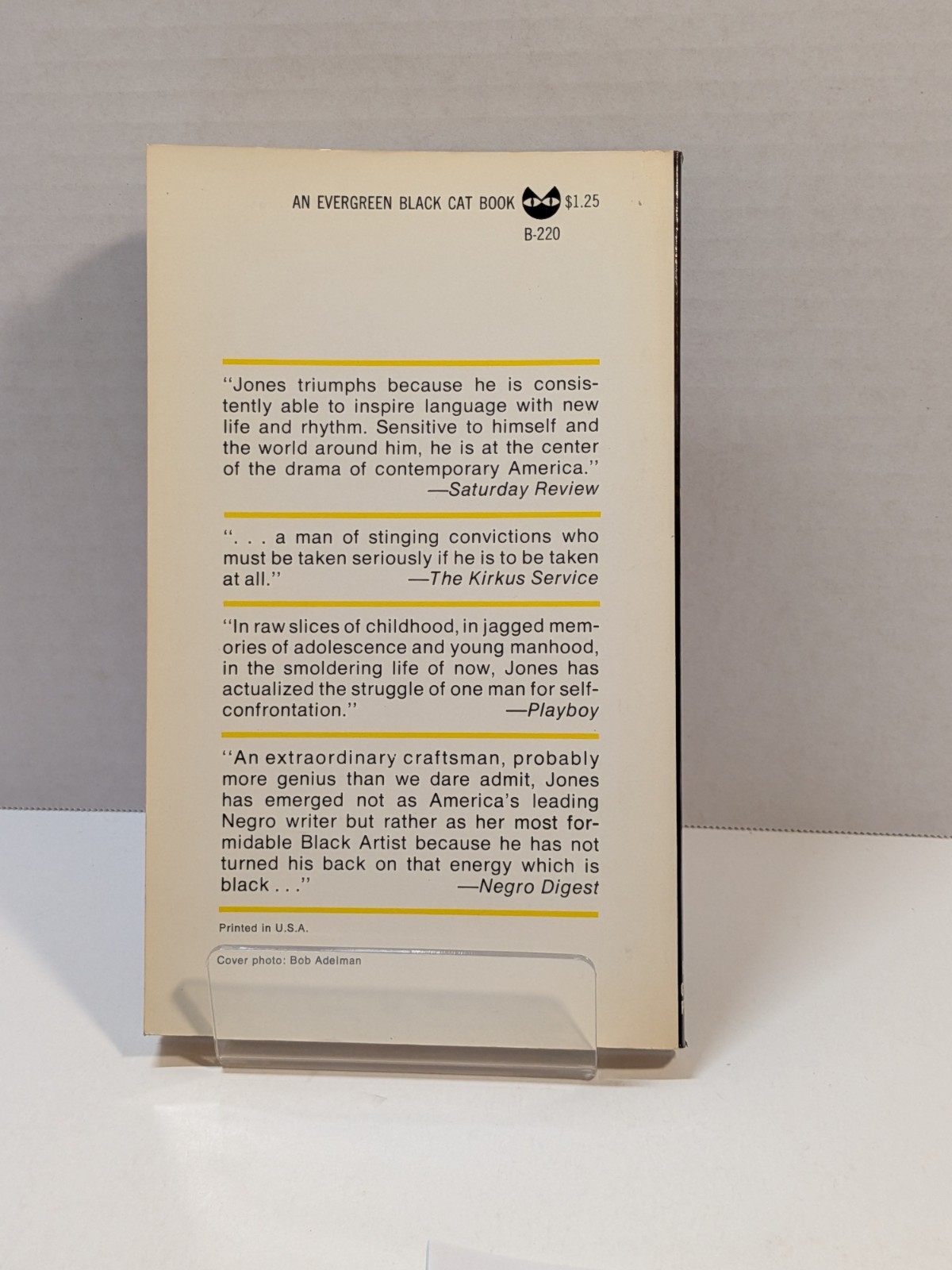 Tales by LeRoi Jones 1968 Grove Press First Evergreen Paperback First Printing