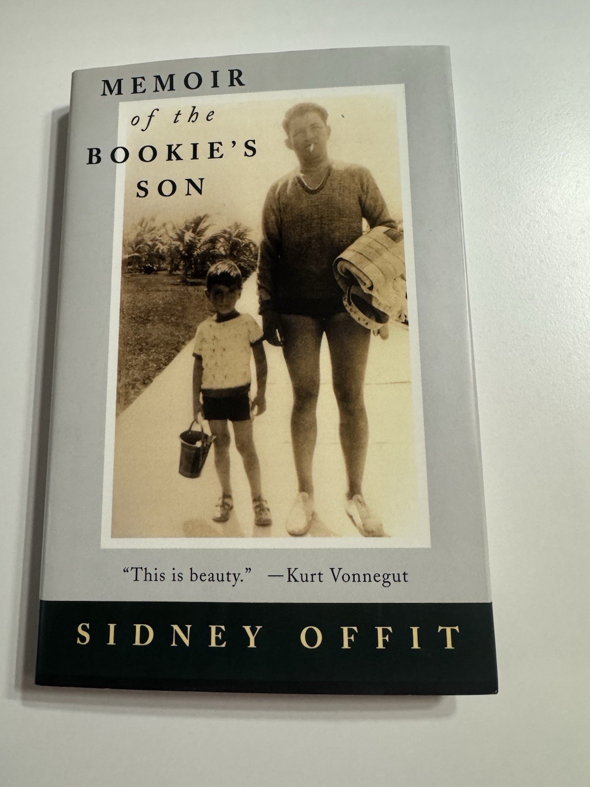 Memoir of the Bookie’s Son 1st/1st 1995 HCDJ Offit Vonnegut Blurb