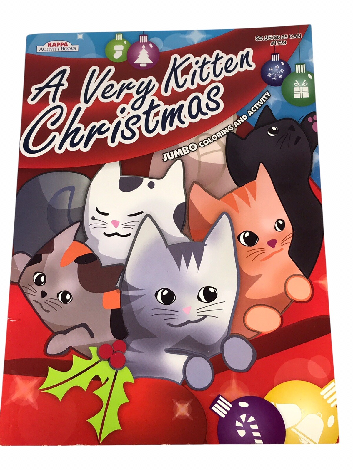 A Very Kitten Christmas Book Jumbo Coloring and Activity 62 Pages