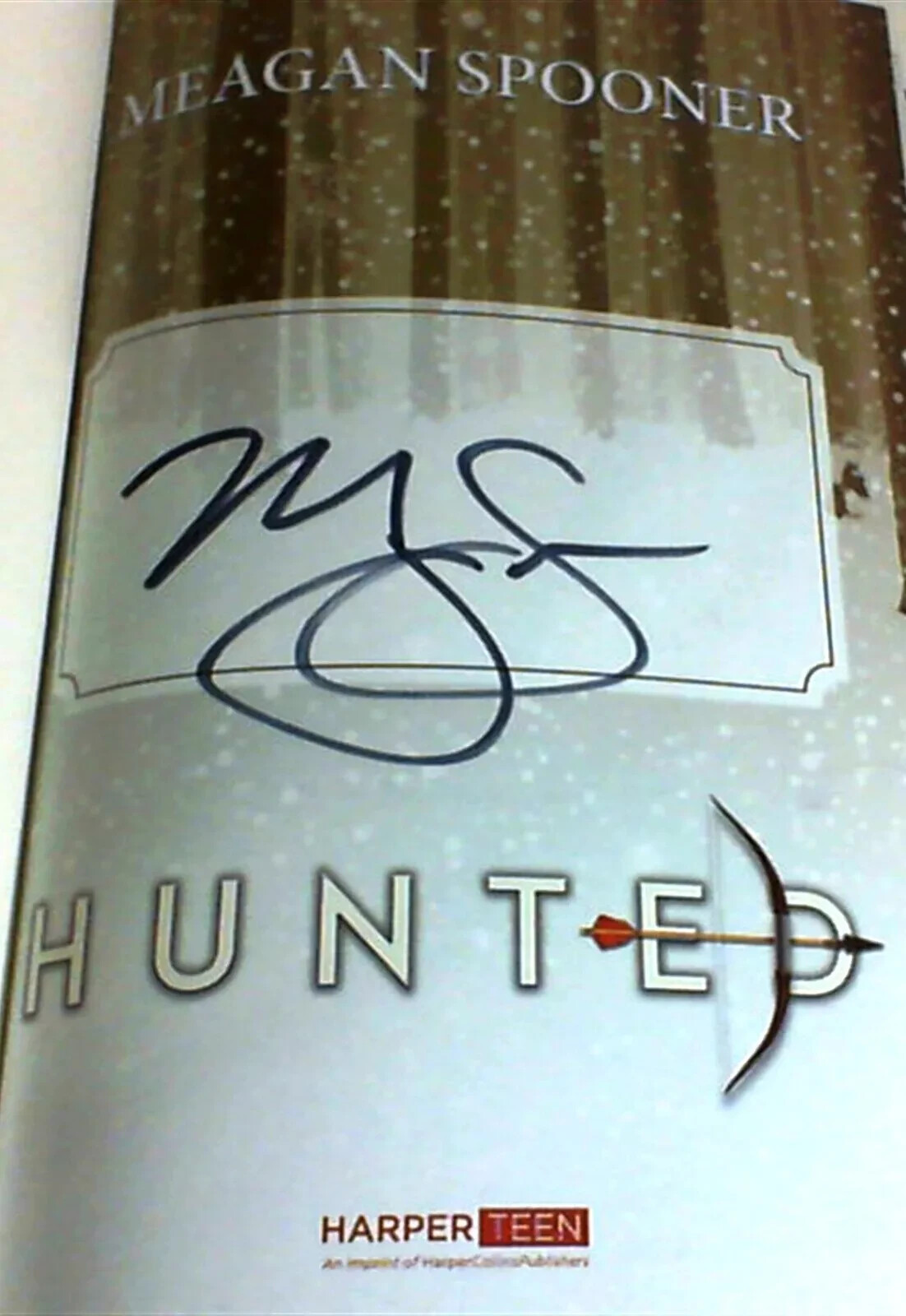 Hunted by Meagan Spooner Hardcover with Dust Jacket ~ New Copy Signed by Author