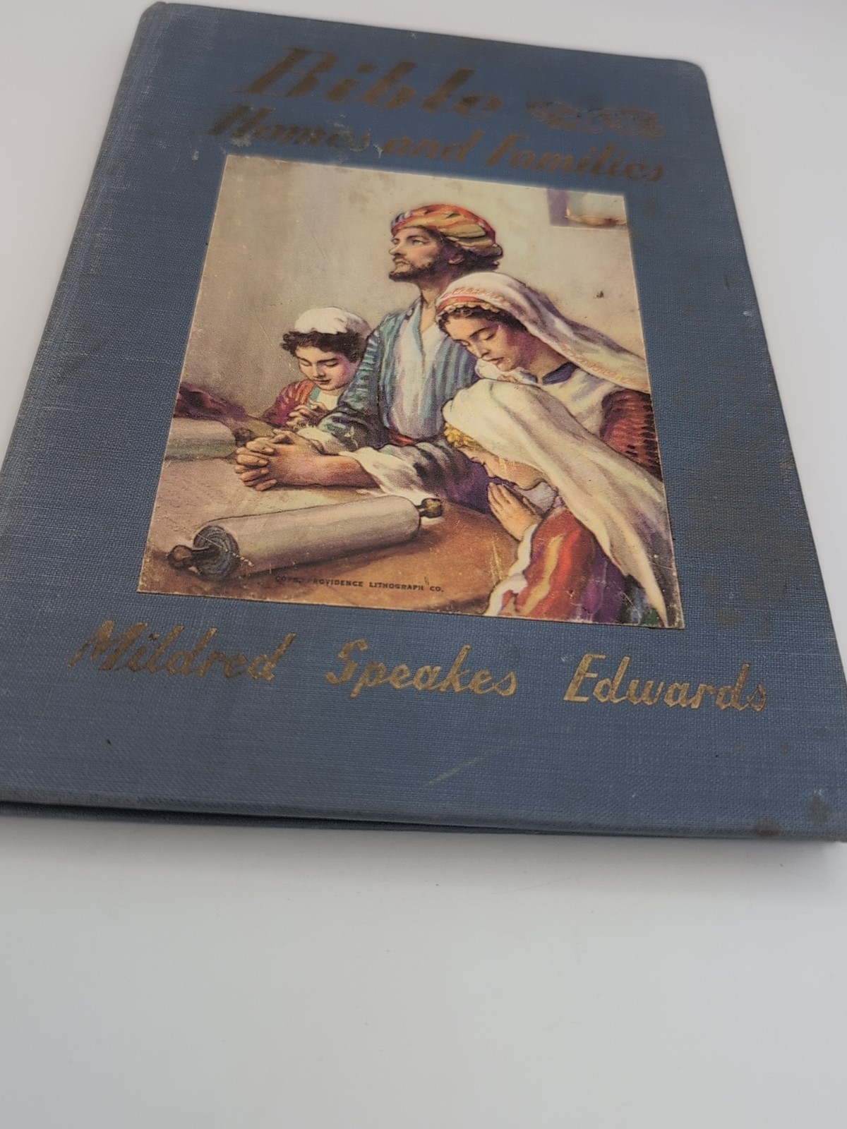 1948 Vtg Bible Homes & Families Mildred Edwards Christian Children Book Picture