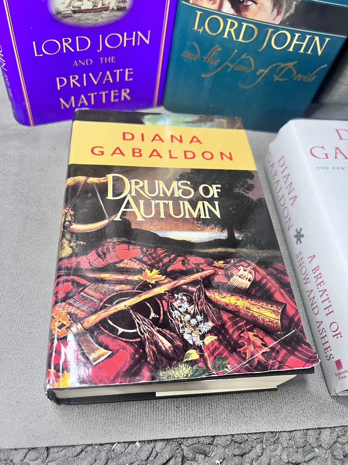 Books Diana Gabaldon Drums Autumn Lord John Hands Devils Private Matter HC Lot