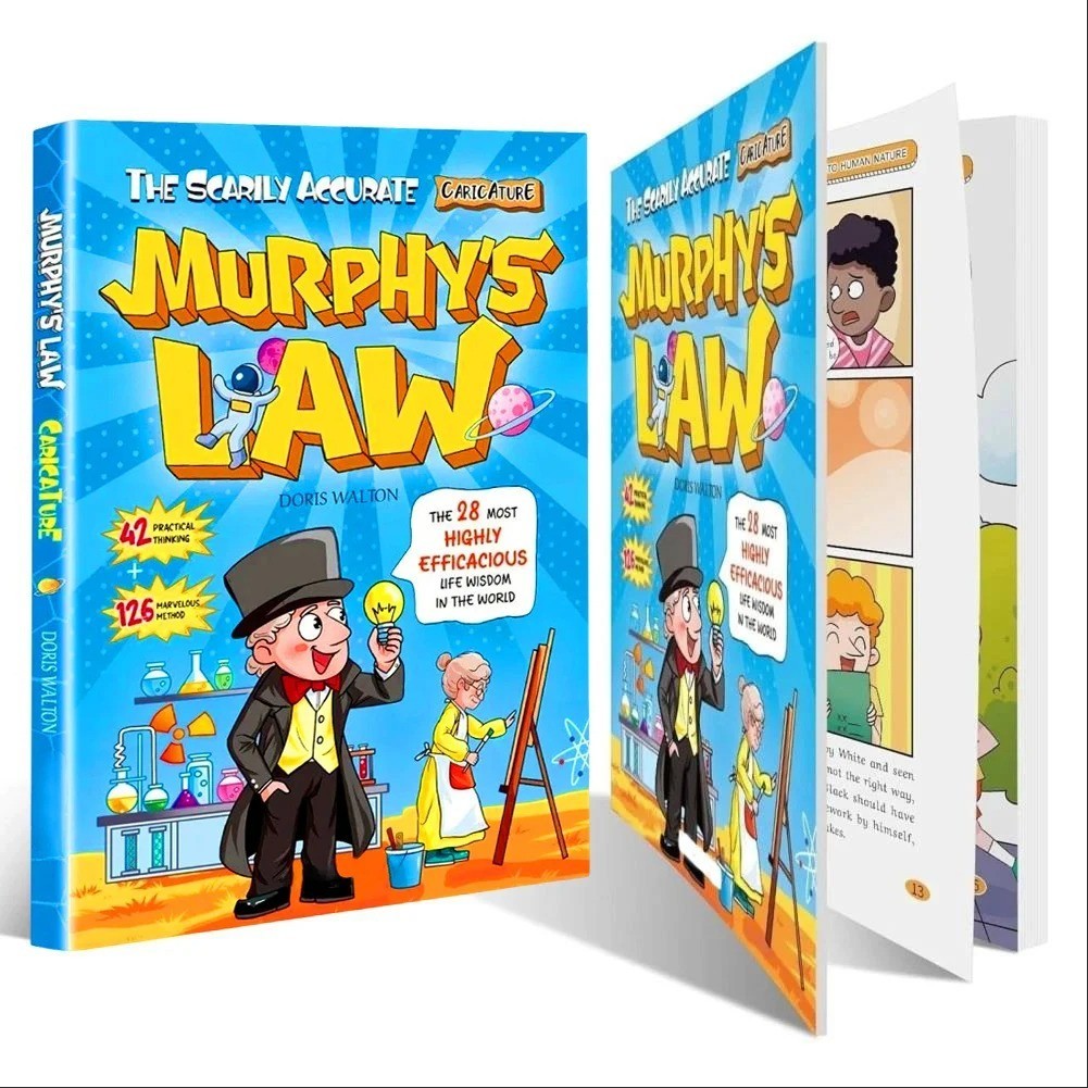 Murphy’s Law Learning Book for Kids 8-12 with 128 Pages Paperback Illustrated.