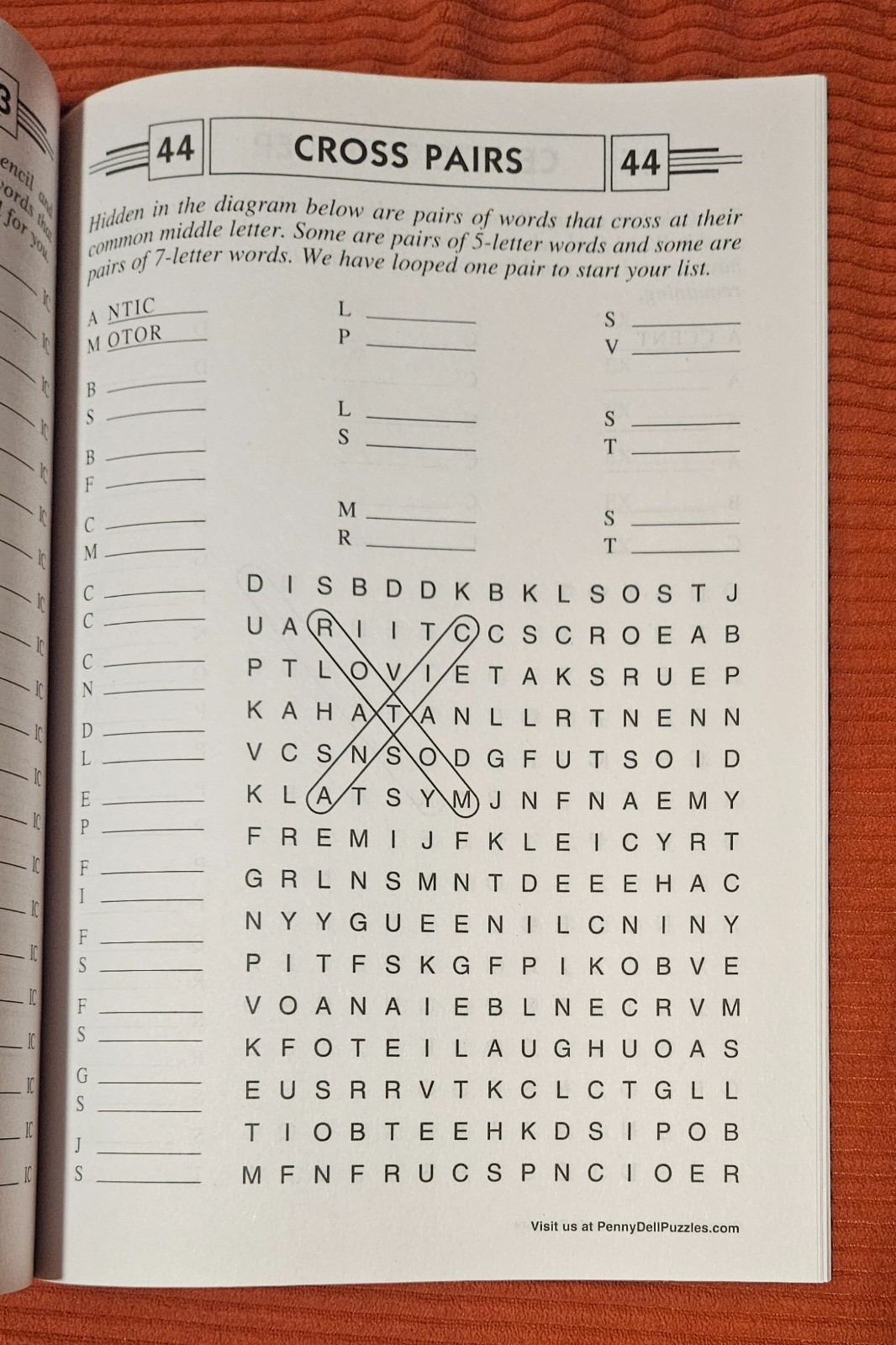 Lot of 2 Penny Press Dell Missing List Word Seeks Puzzle Books Vol 120, 121