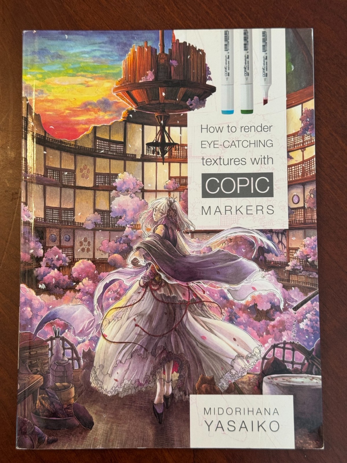 How to Render Eye-Catching Textures w COPIC Markers pb Yasaiko ART book