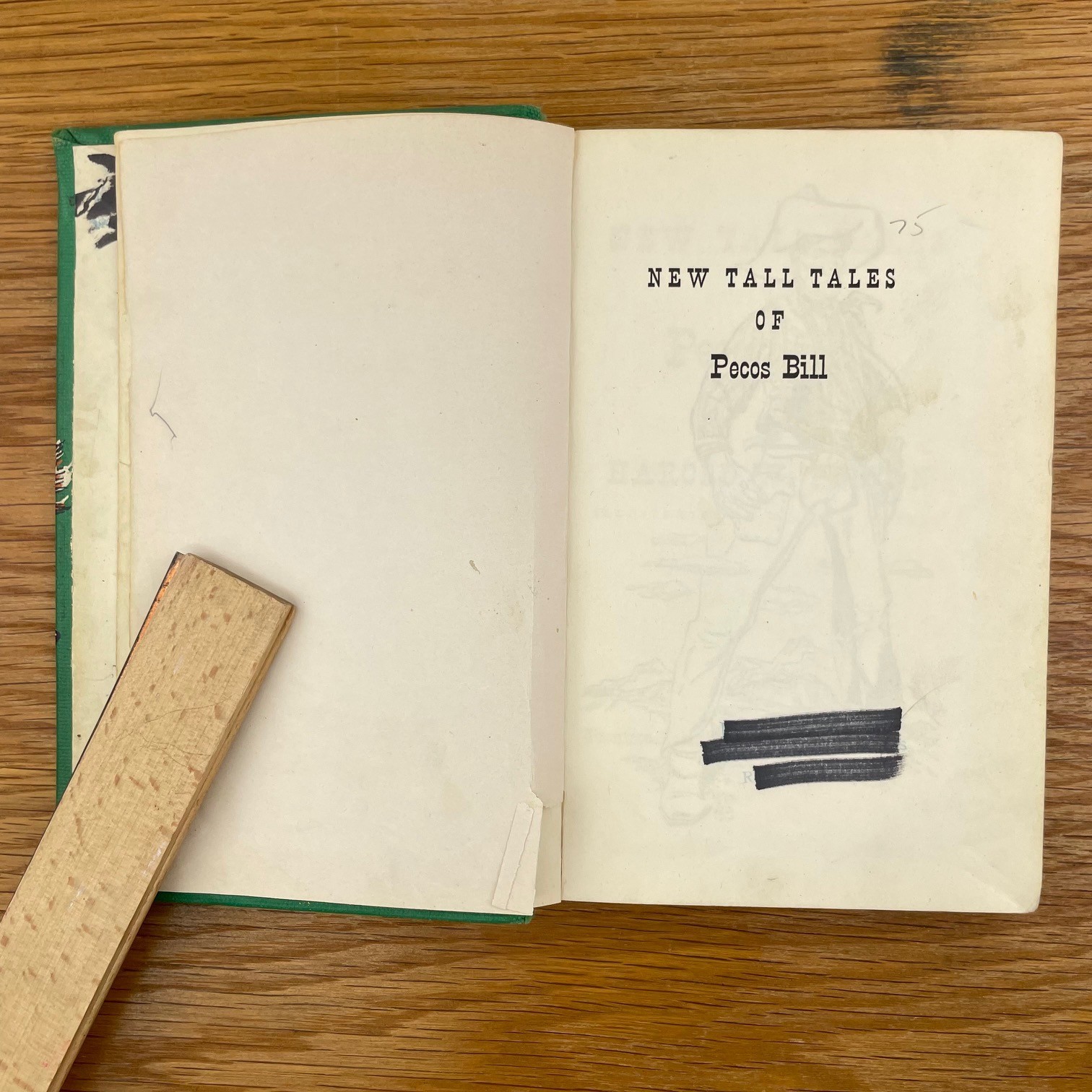 Vintage 1958 New Tall tales Of Pecos Bill Hardcover Book – Discard