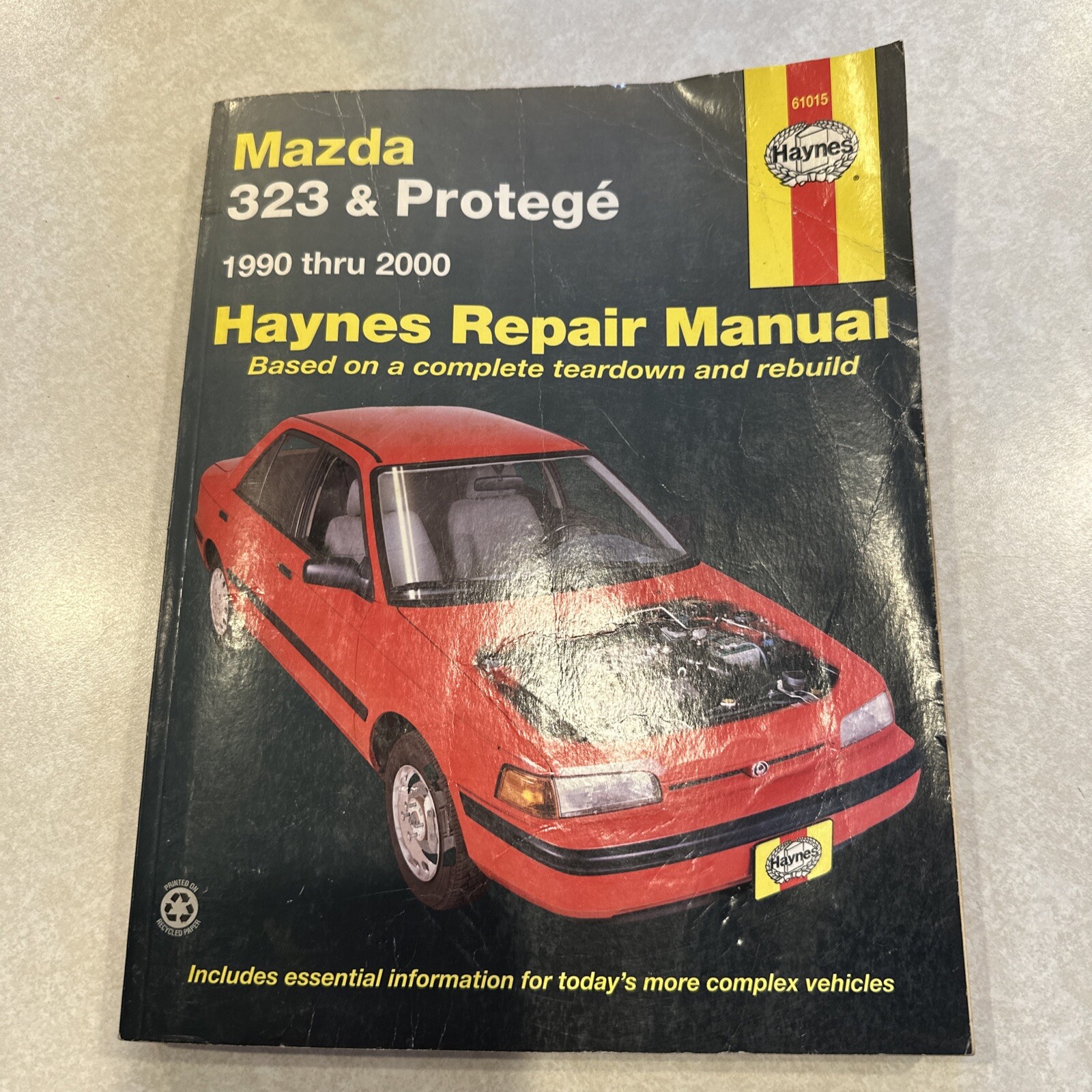 Haynes Manuals: Mazda 323 and Protege, 1990-2000 Used Fair Condition Free Ship