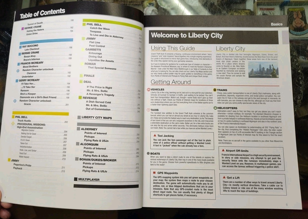Grand Theft Auto IV 4 GTA IV Strategy Guide Brady Games Complete with Map