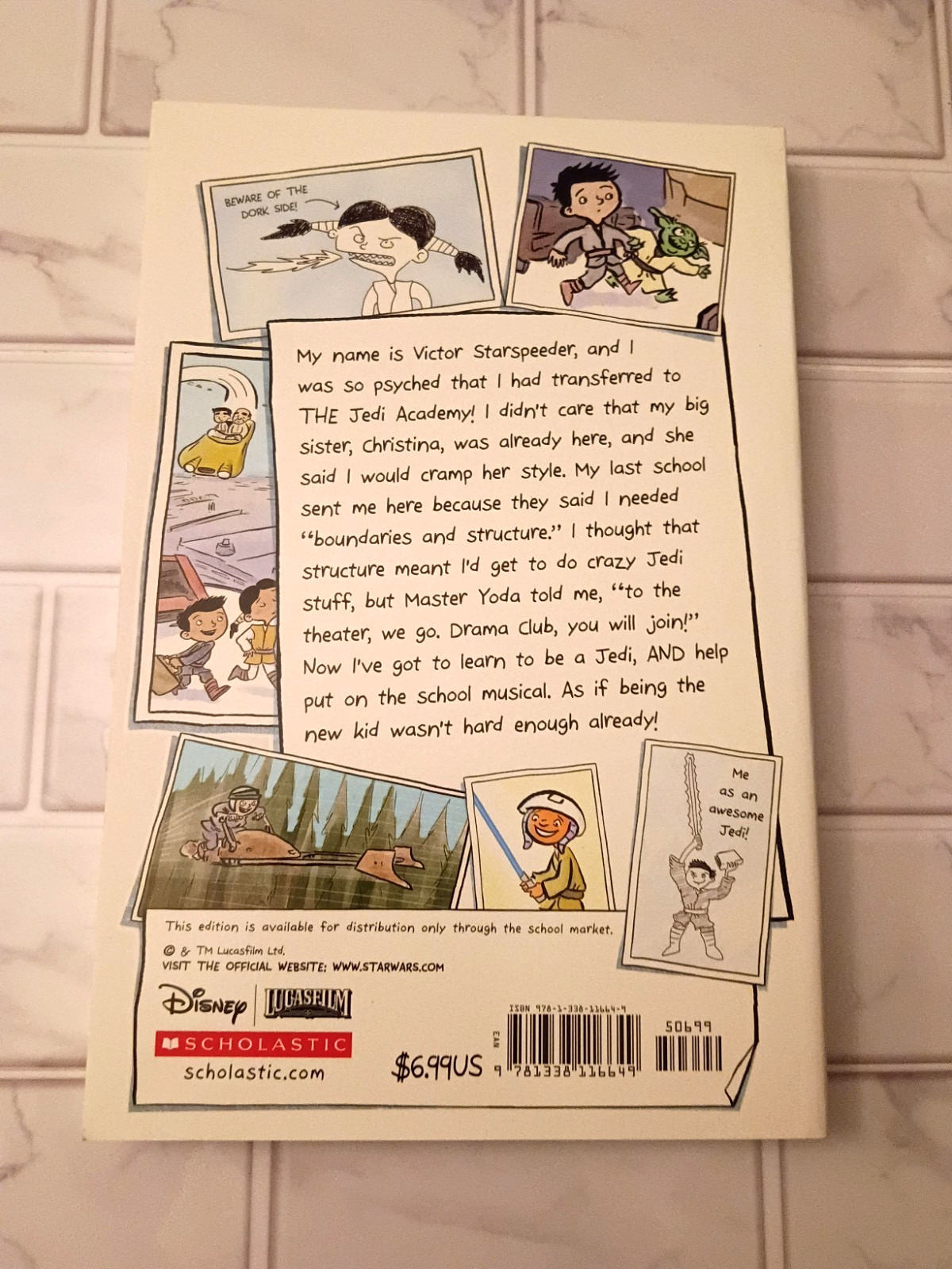 Star Wars: Jedi Academy Book by Jeffrey Brown HC/PB Kids Graphic Novel Scholasti