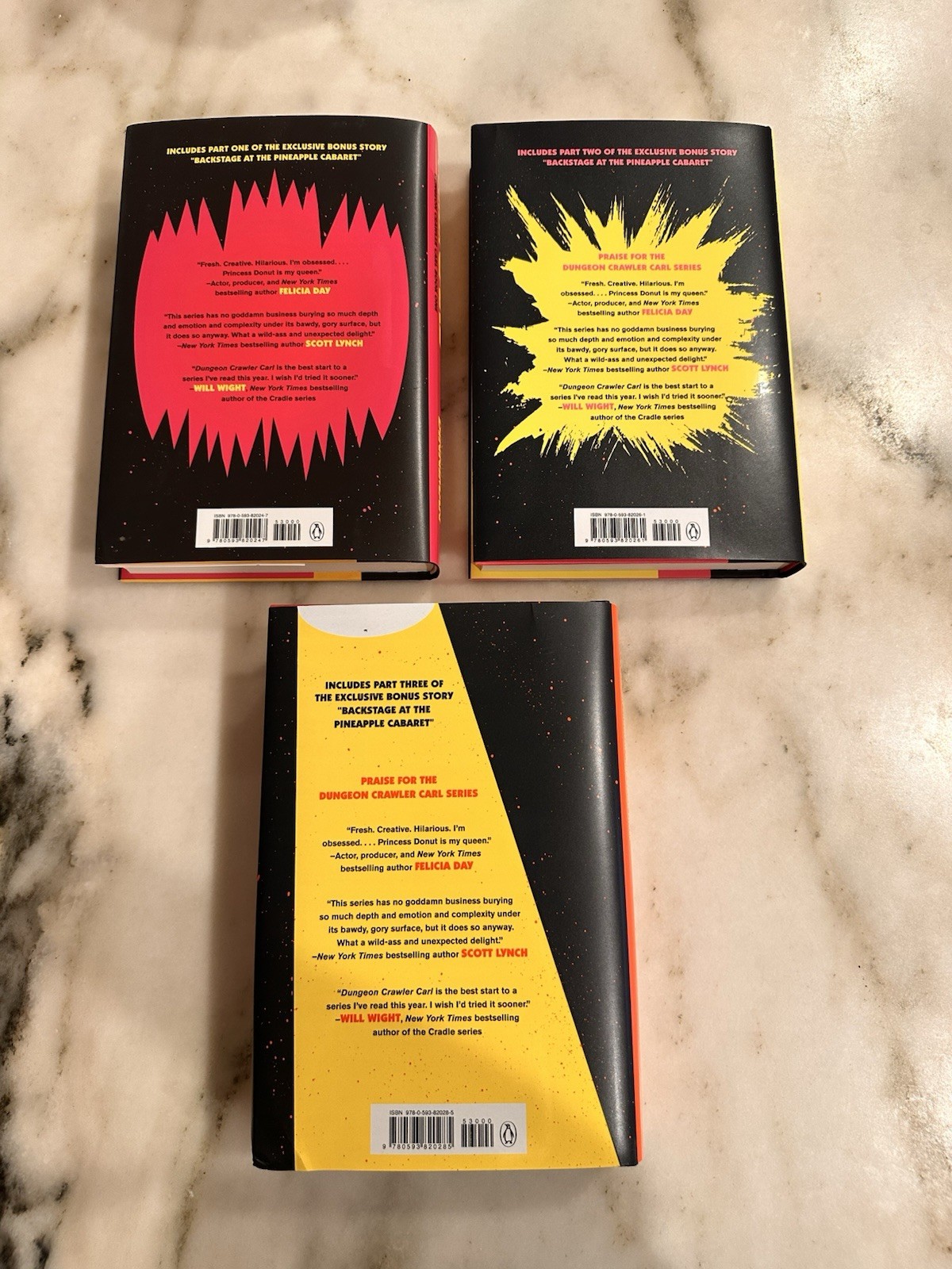 Matt Dinniman Dungeon Crawler Carl Books 1-3 Signed