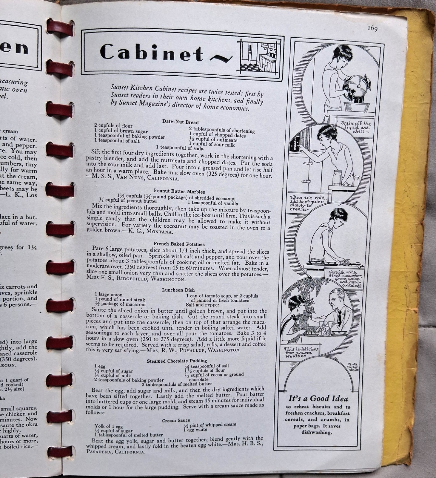 Sunset’s New Kitchen Cabinet Cook Book 1938 Sunset Magazine First Printing