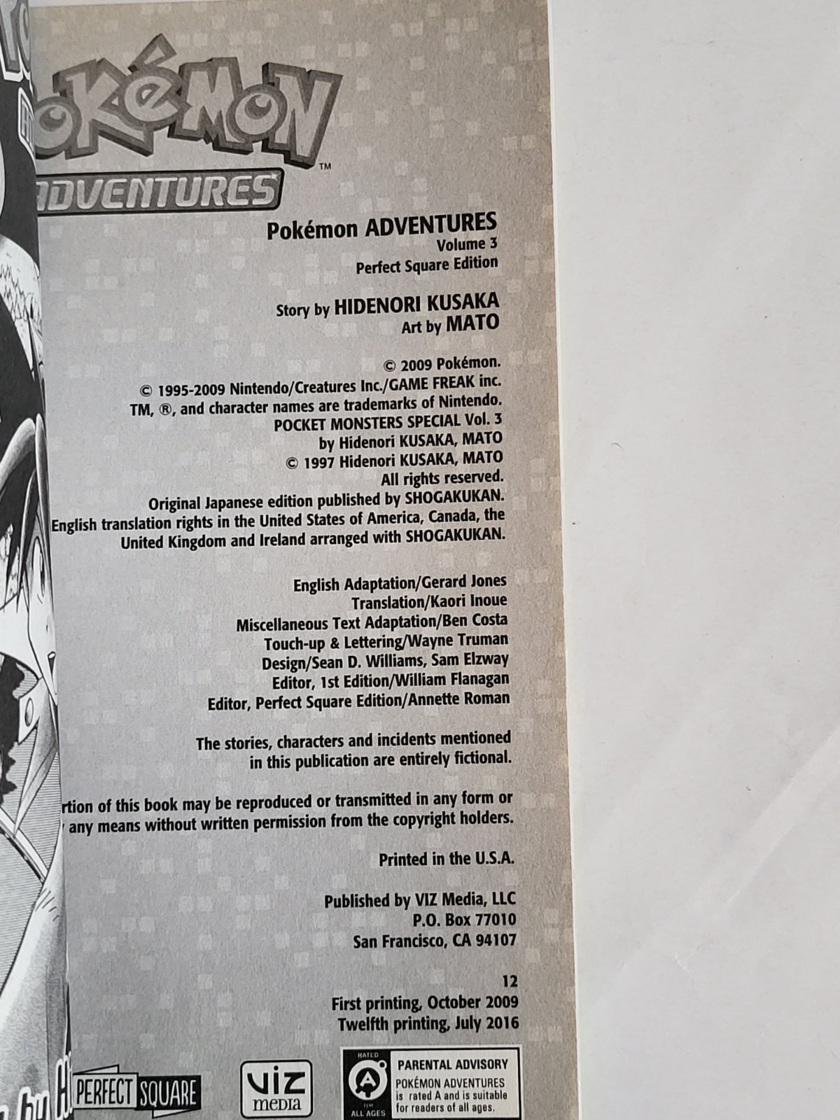 Pokémon Adventures Vol 1–10 Complete Manga Set ALL FIRST PRINTING VizKids