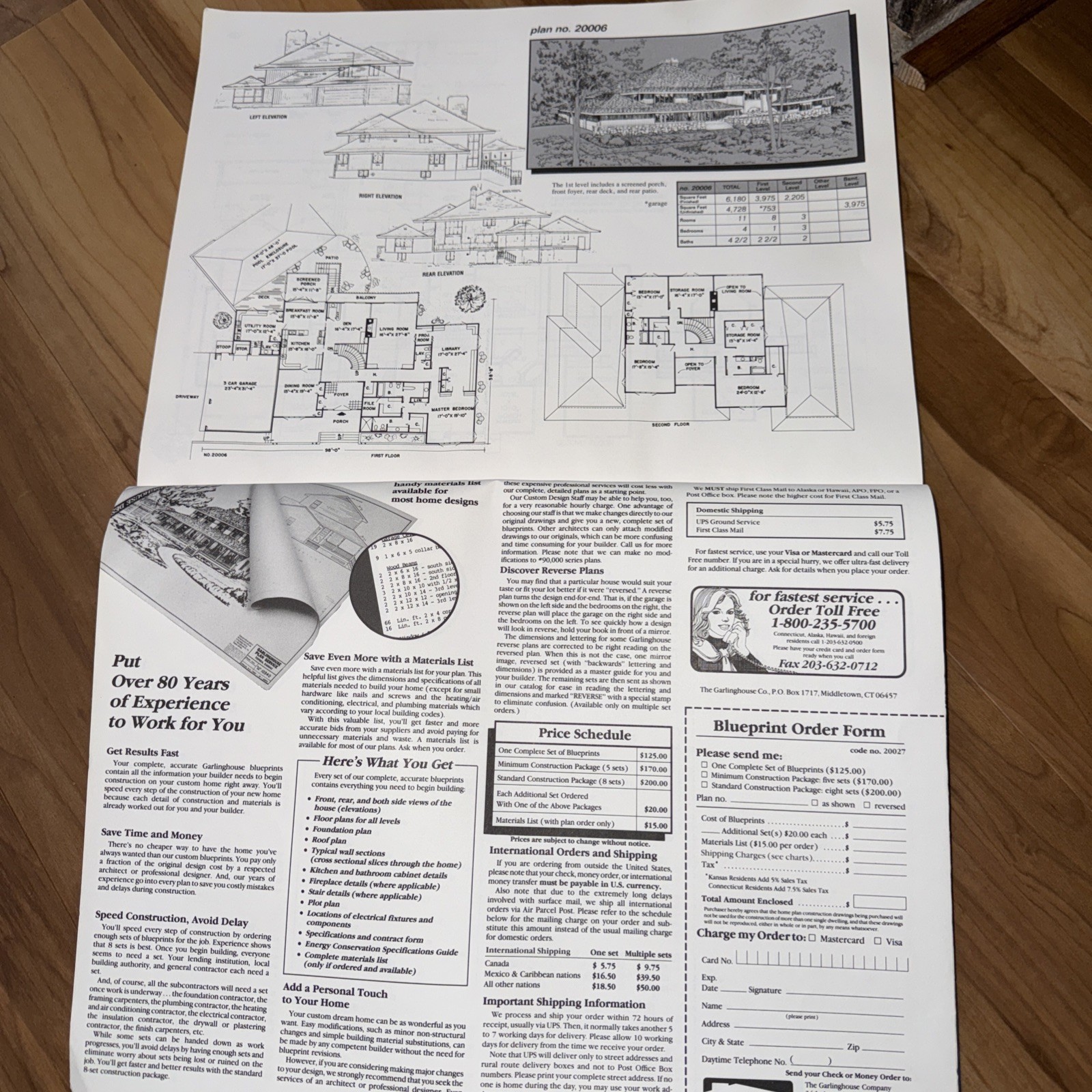 VINTAGE 1987 HOME PLANS PLAN BOOKS By Garlinghouse Company, House Building Book