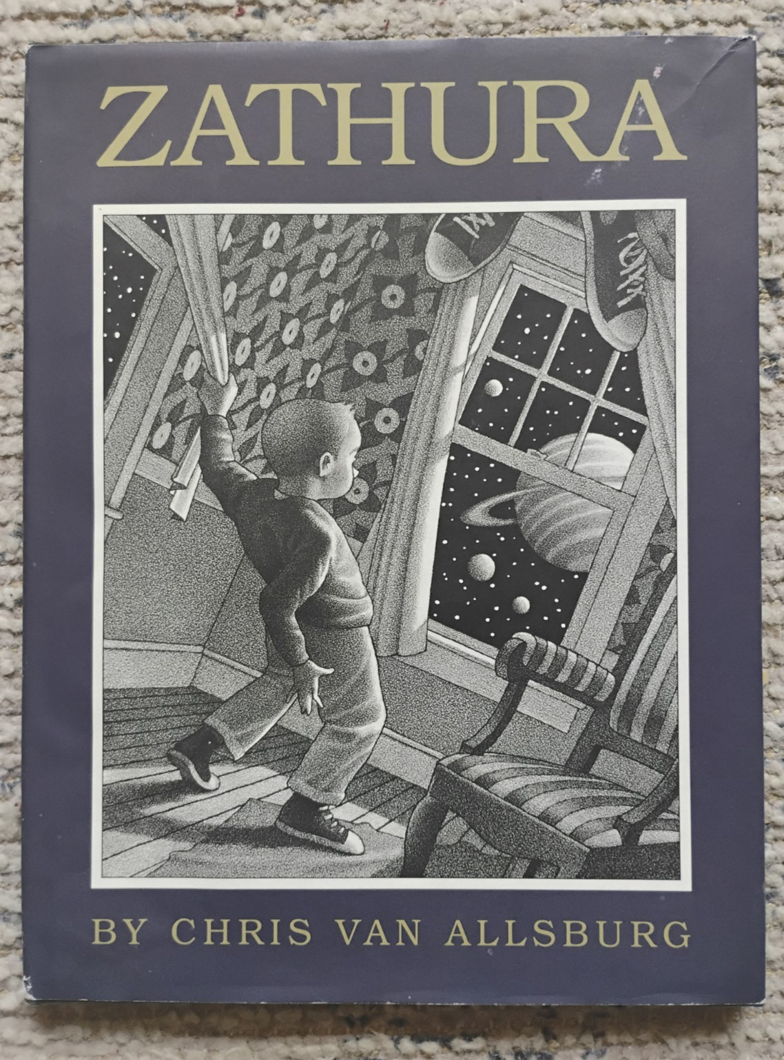 X3 Chris Van Allsburg HC Books Lot of 3 Zathura, Jumanji, Sweetest Fig