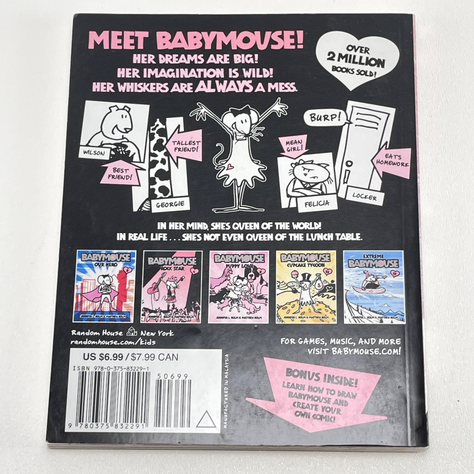 Baby Mouse Book Lot of 5 – 1, 4, 6, 10, 11 – Jen & Matthew Holm – Paperback