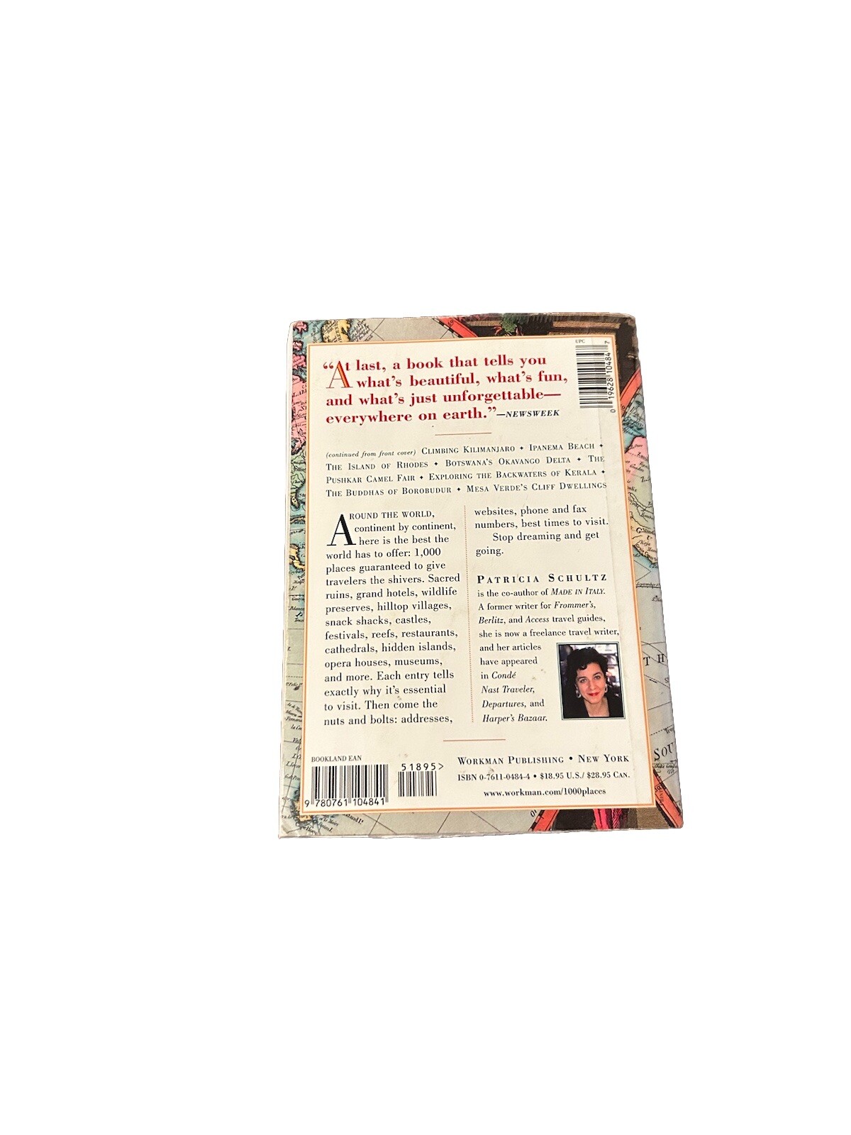 1000 Places to See Before You Die by Patricia Schultz Paperback Travel Guide