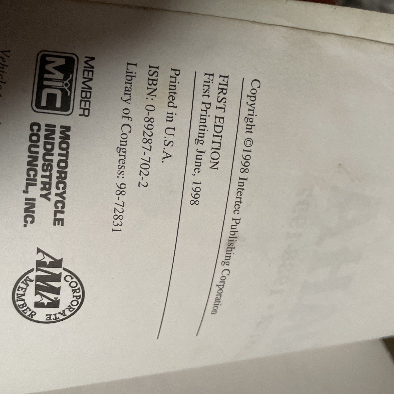 YAHAMA Warrior 1987-1995 Service Repair Maintenance Clymer Manual M487