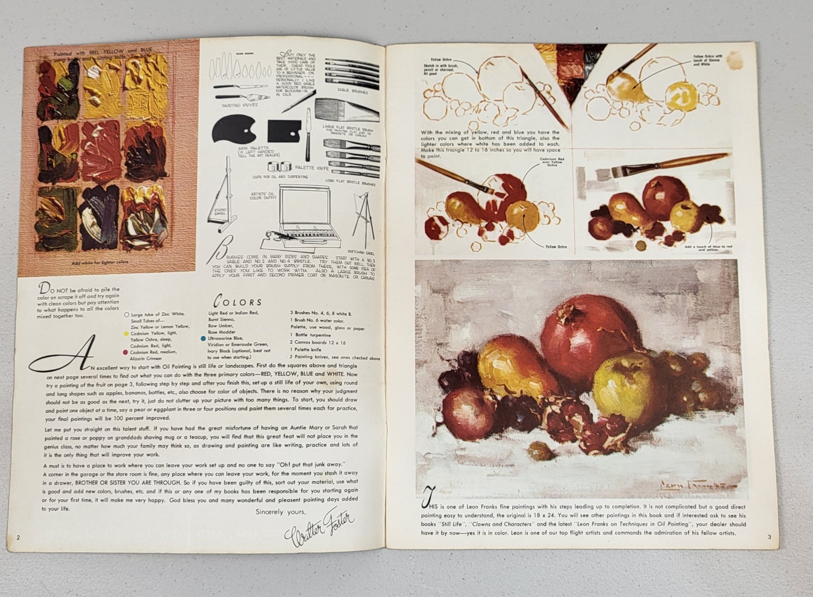 Vintage Oil Painting Art Book 1983 by Walter Foster #4 New Edition Guide USA