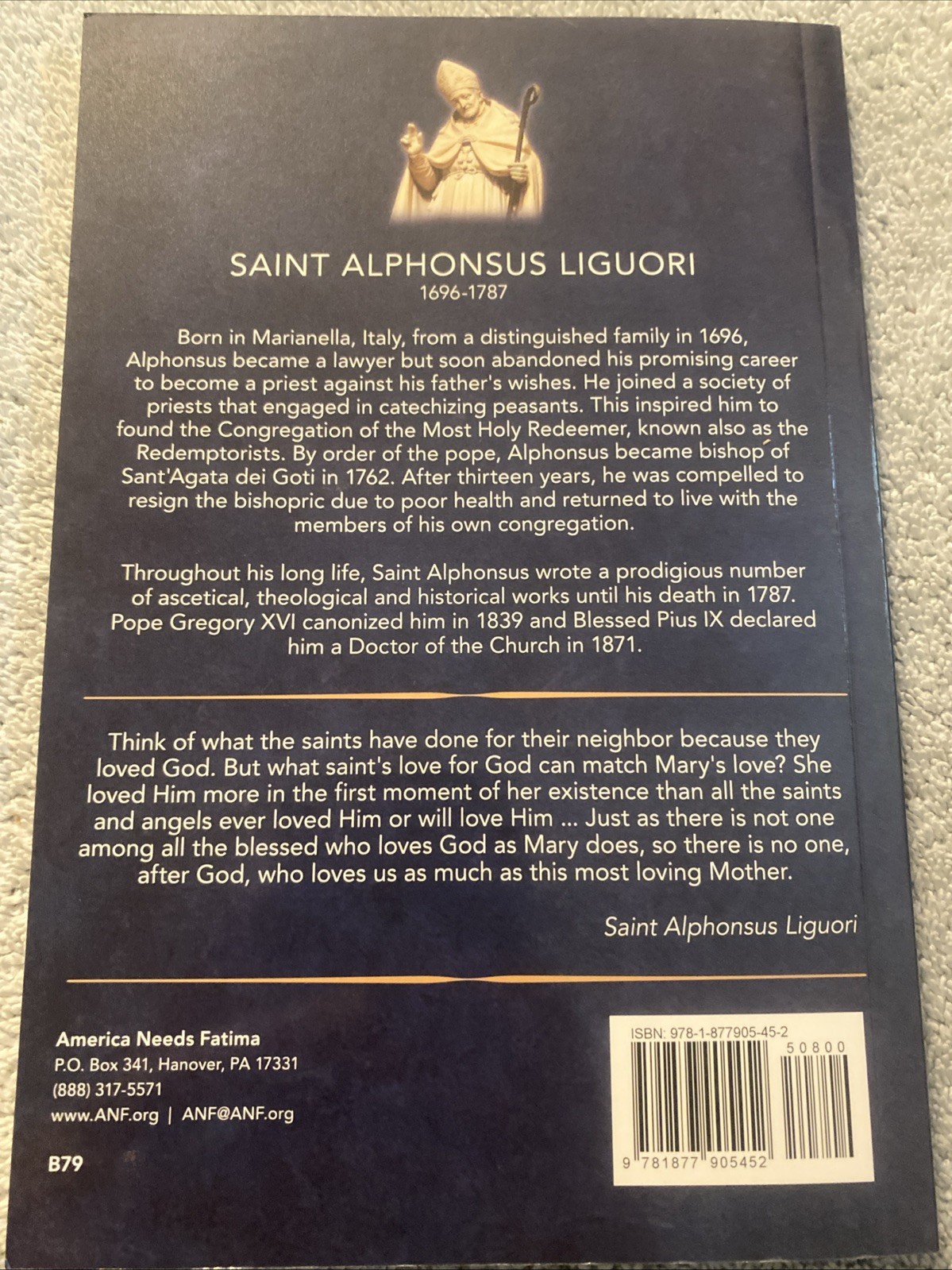 The Glories Of Mary; Paperback St. Alphonsus Liguori 2026
