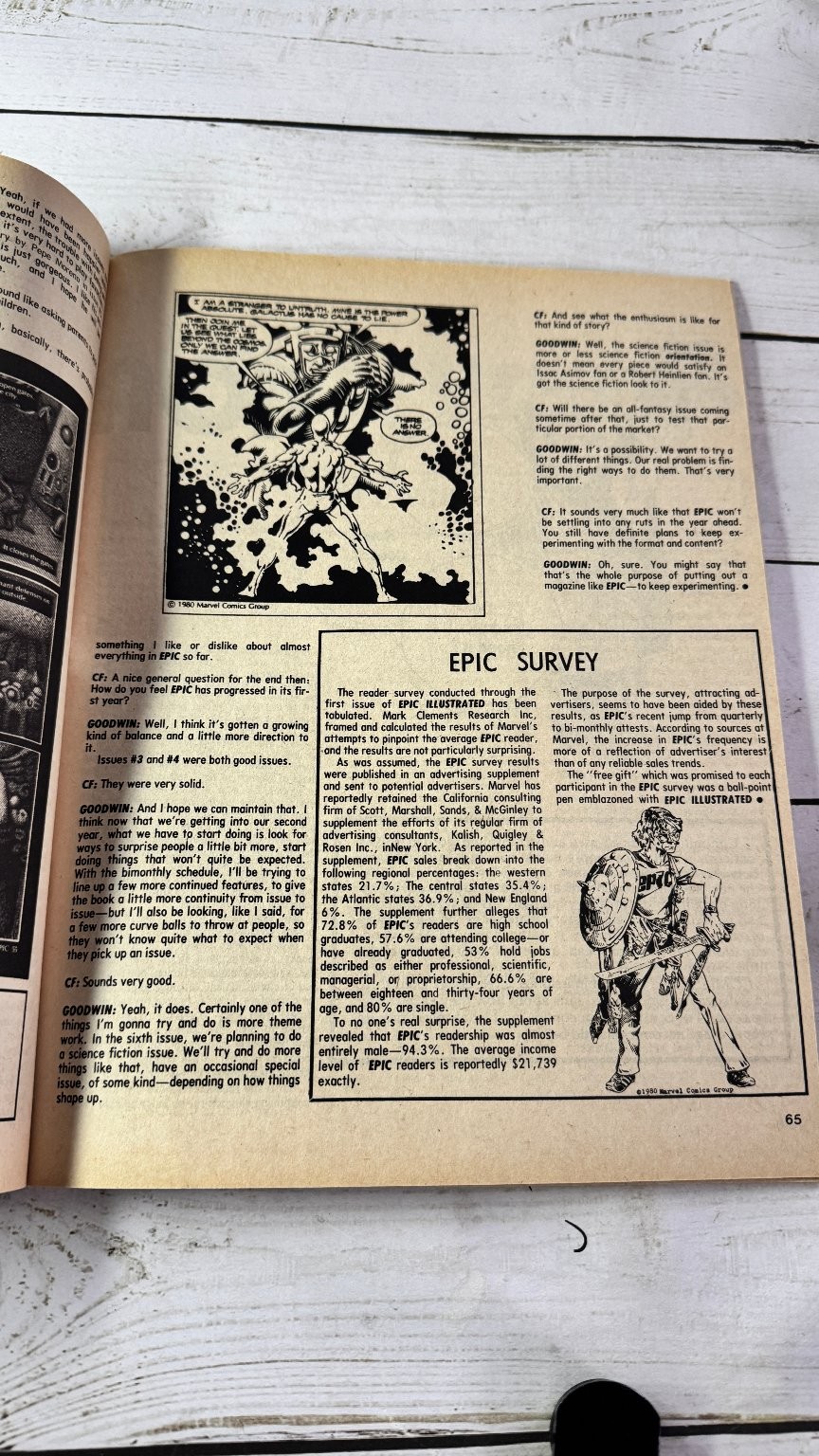 Comics Feature No. 9 1981 Leonard Starr Interview Fred Hembeck Marvel DC Comics