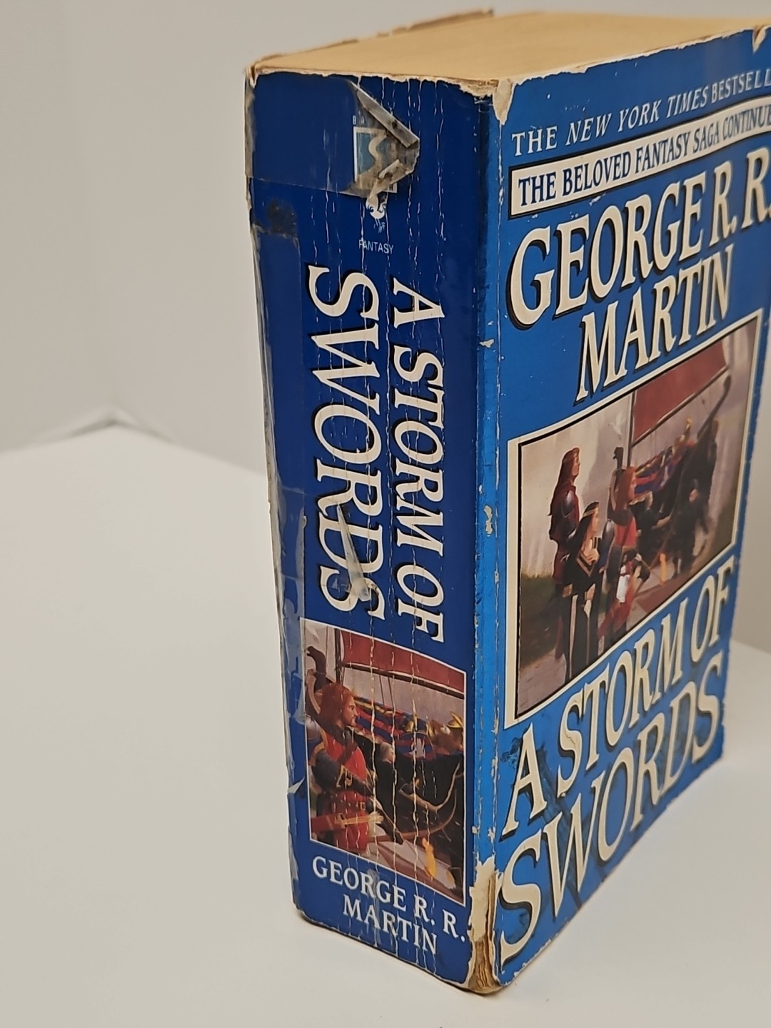 A Storm of Swords George R.R. Martin Vintage Book Paperback Bantam Blue