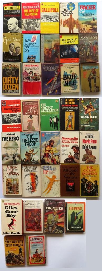 Lot of 36 Older Paperbacks Fiction, Nonfiction, Various Authors & Genres HQ