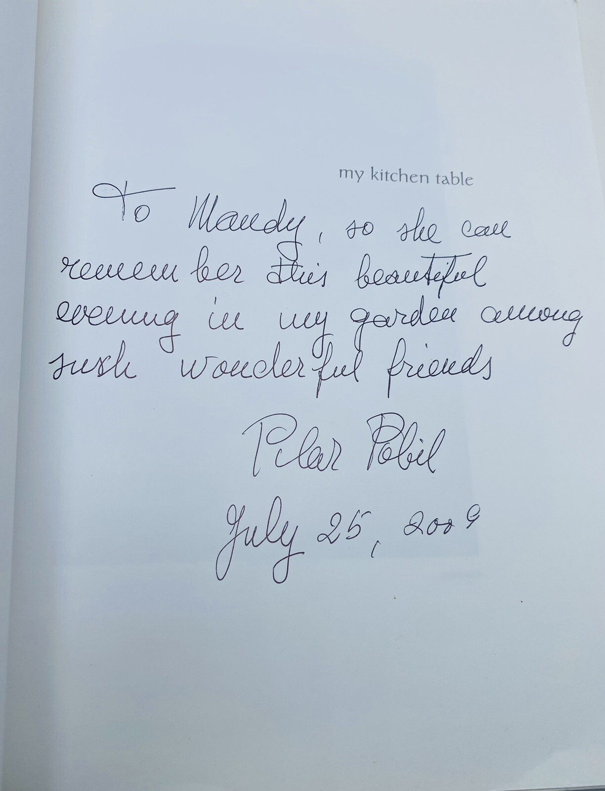 632 My Kitchen Table: Sketches from My Life SIGNED PB