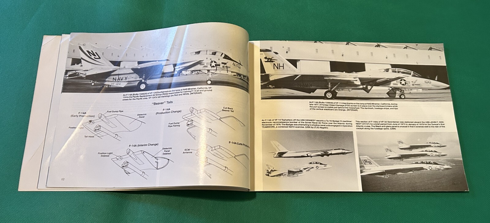 F-14 Tomcat In Action Aircraft Number 105 Fighter Jet Book by Al Adcock