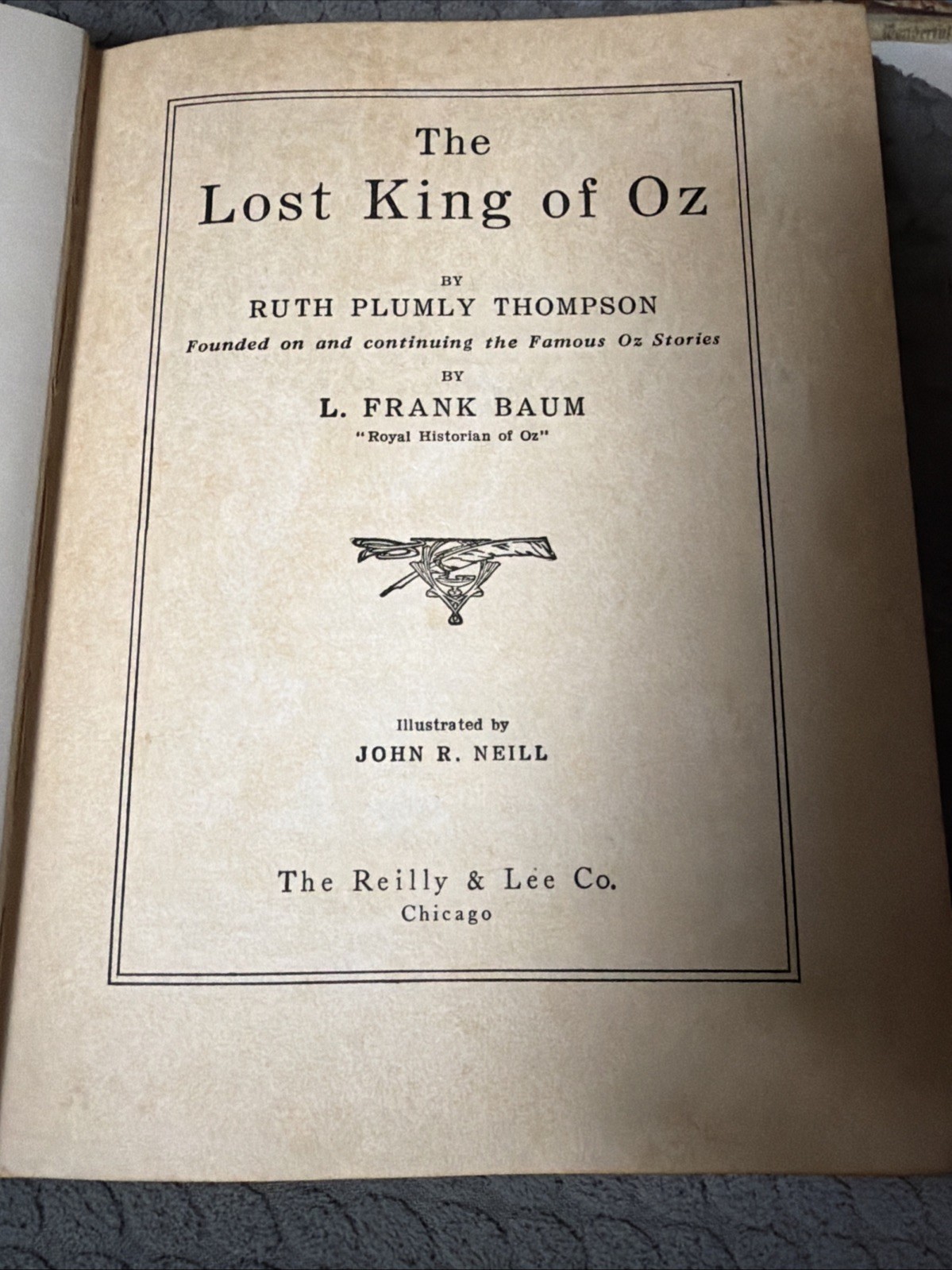 THE LOST KING OF OZ by Thompson, Ruth Plumly and L. Frank Baum 1925 Color Prints
