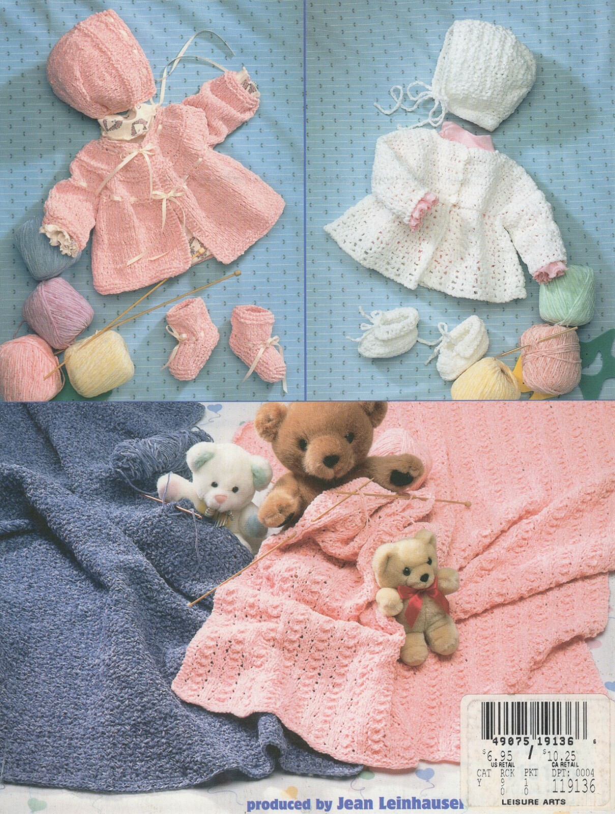 The CHENILLE BABY BOOK Knit & Crochet Layettes 1282 American School Needlework