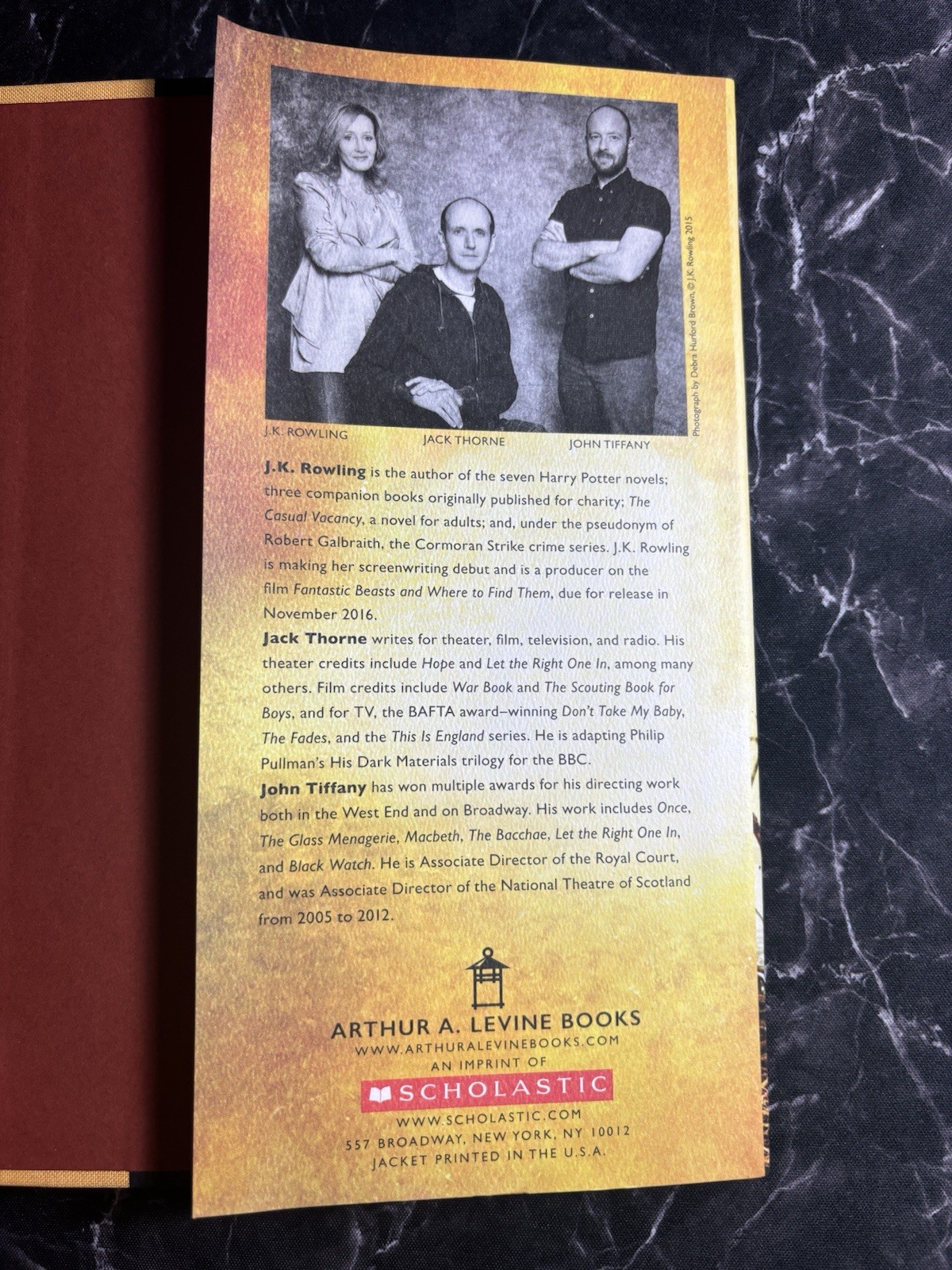 Harry Potter and the Cursed Child – Parts One & Two (2016, Hardcover) Like New