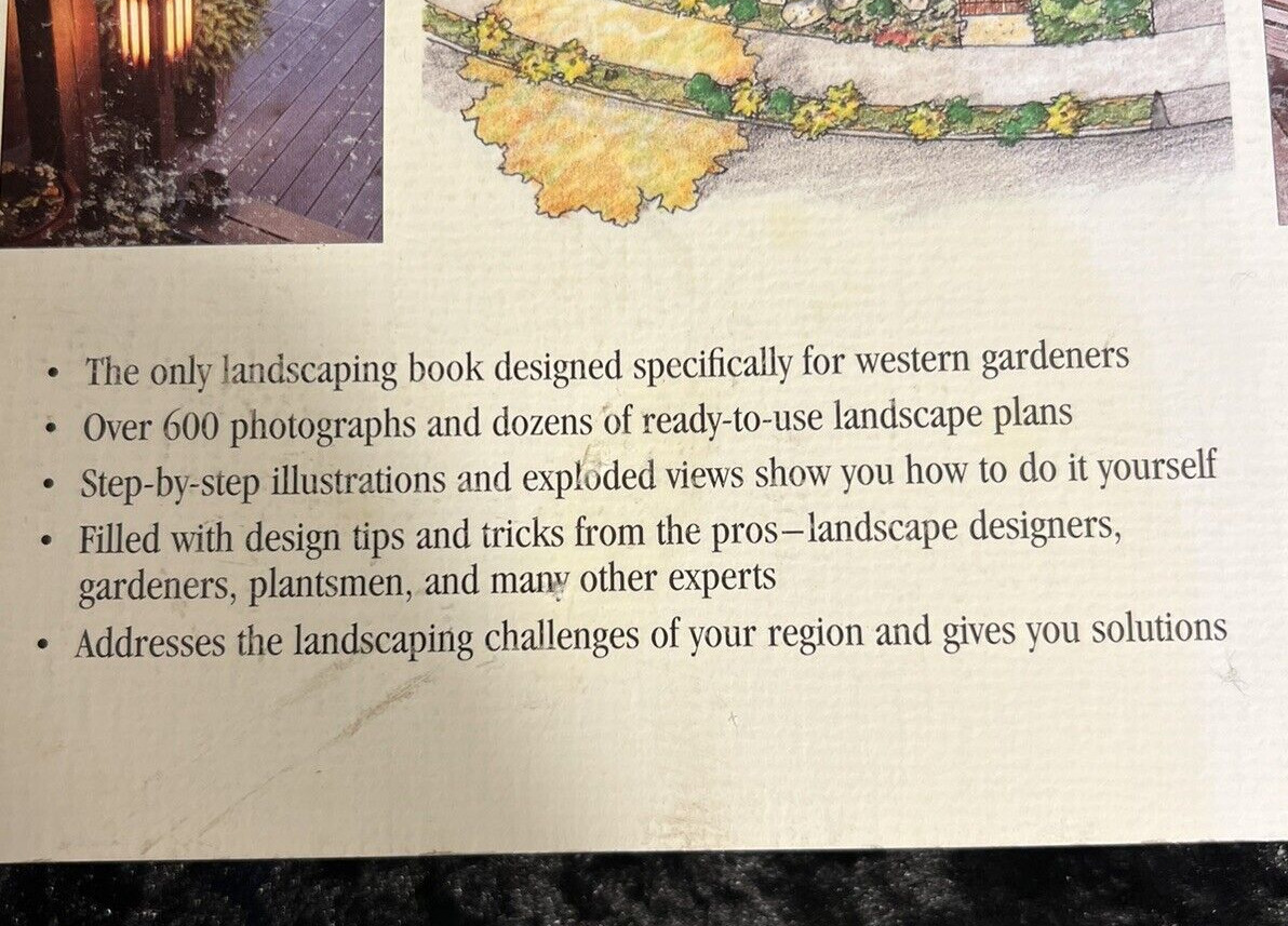 Sunset Western Landscaping 1997 First Edition Soft Cover 8.25″ x 10.75″ Book