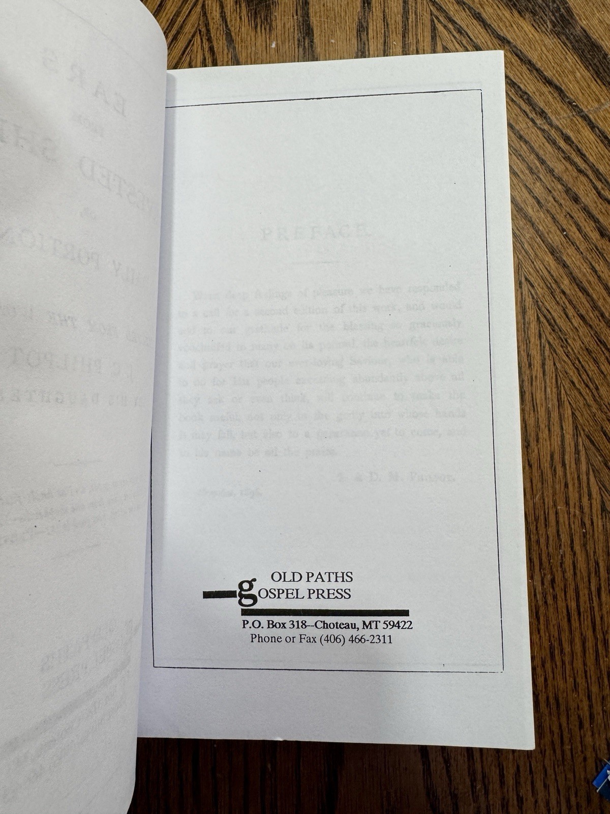Ears From Harvested Sheaves or Daily Portions JC Philpot Old Paths Gospel Press