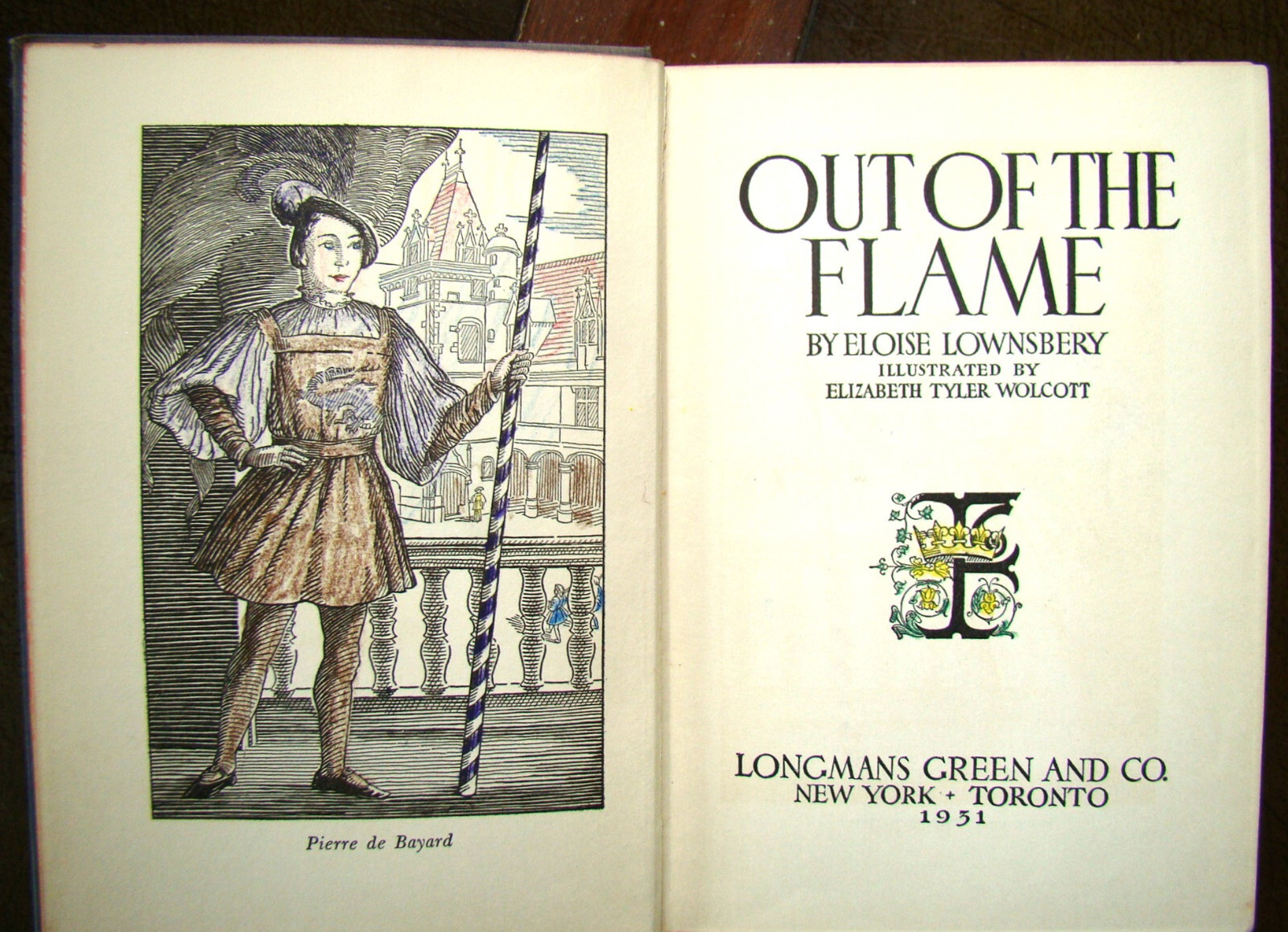 Out Of The Flame ~1931 HC~ Eloise Lownsbery Boy 1500s Knight François I King YA