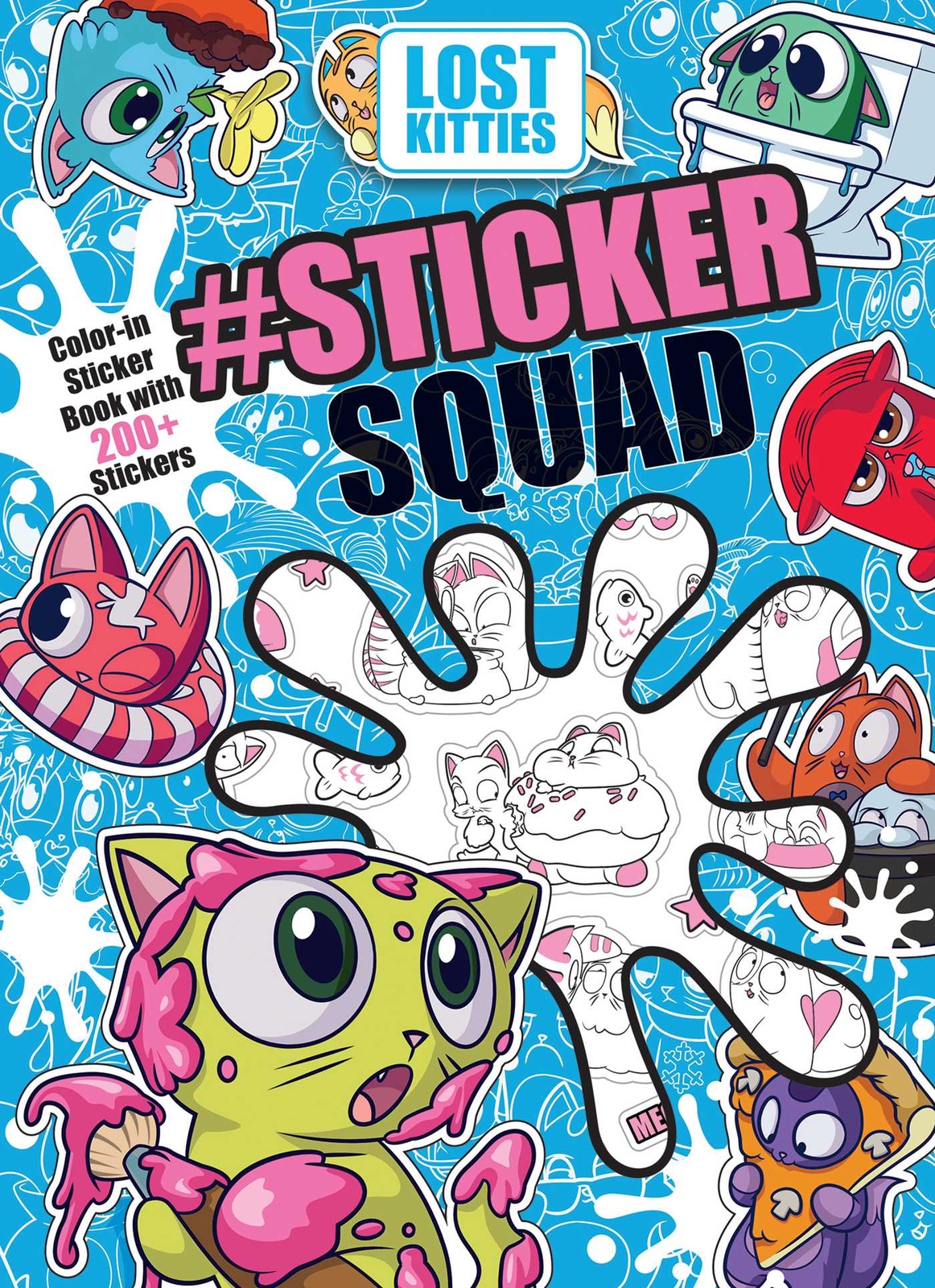 Lost Kitties: #sticker Squad Color-In Sticker Book (Paperback)
