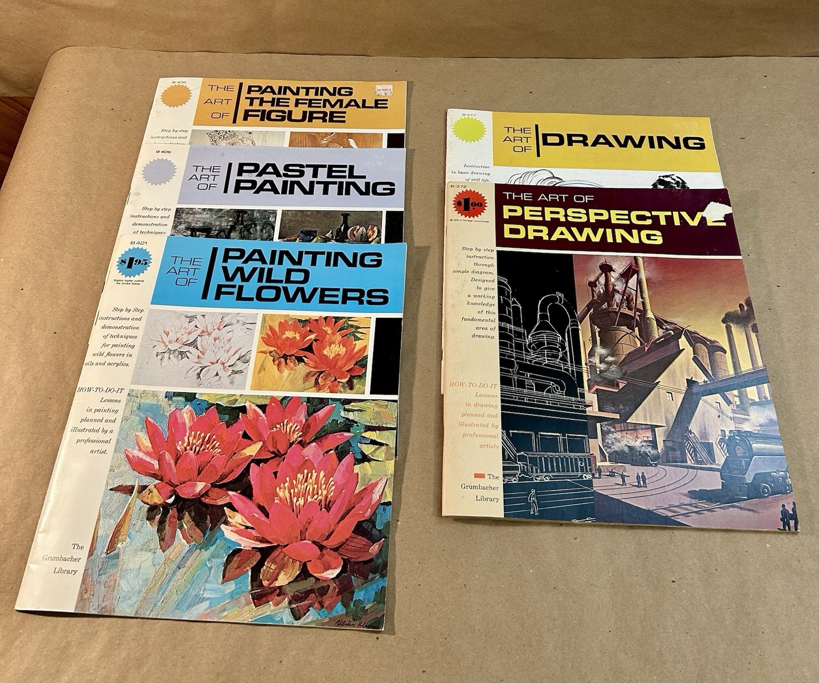 Vintage-The Art of…Books by The Grumbacher Library-Lot of 5-Drawing-Painting
