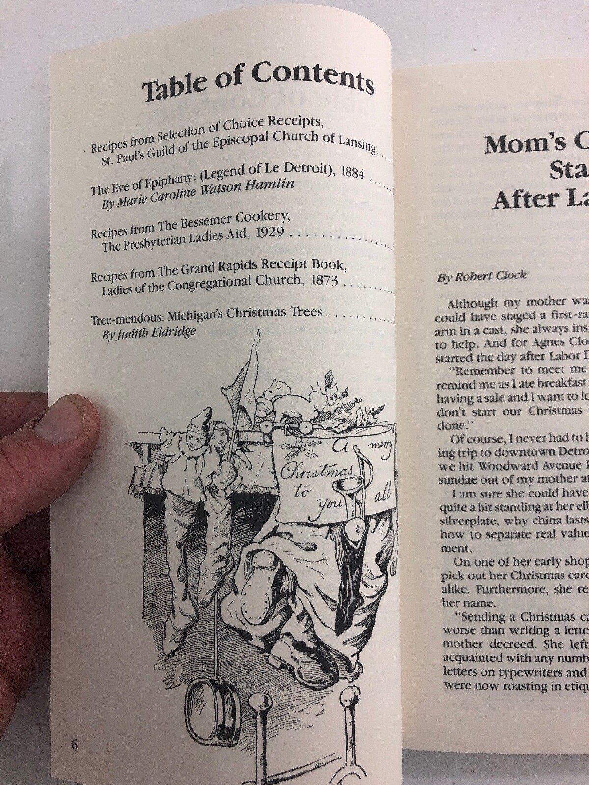 Christmas in Michigan : Tales and Recipes – Carole Eberly (1987, Paperback)