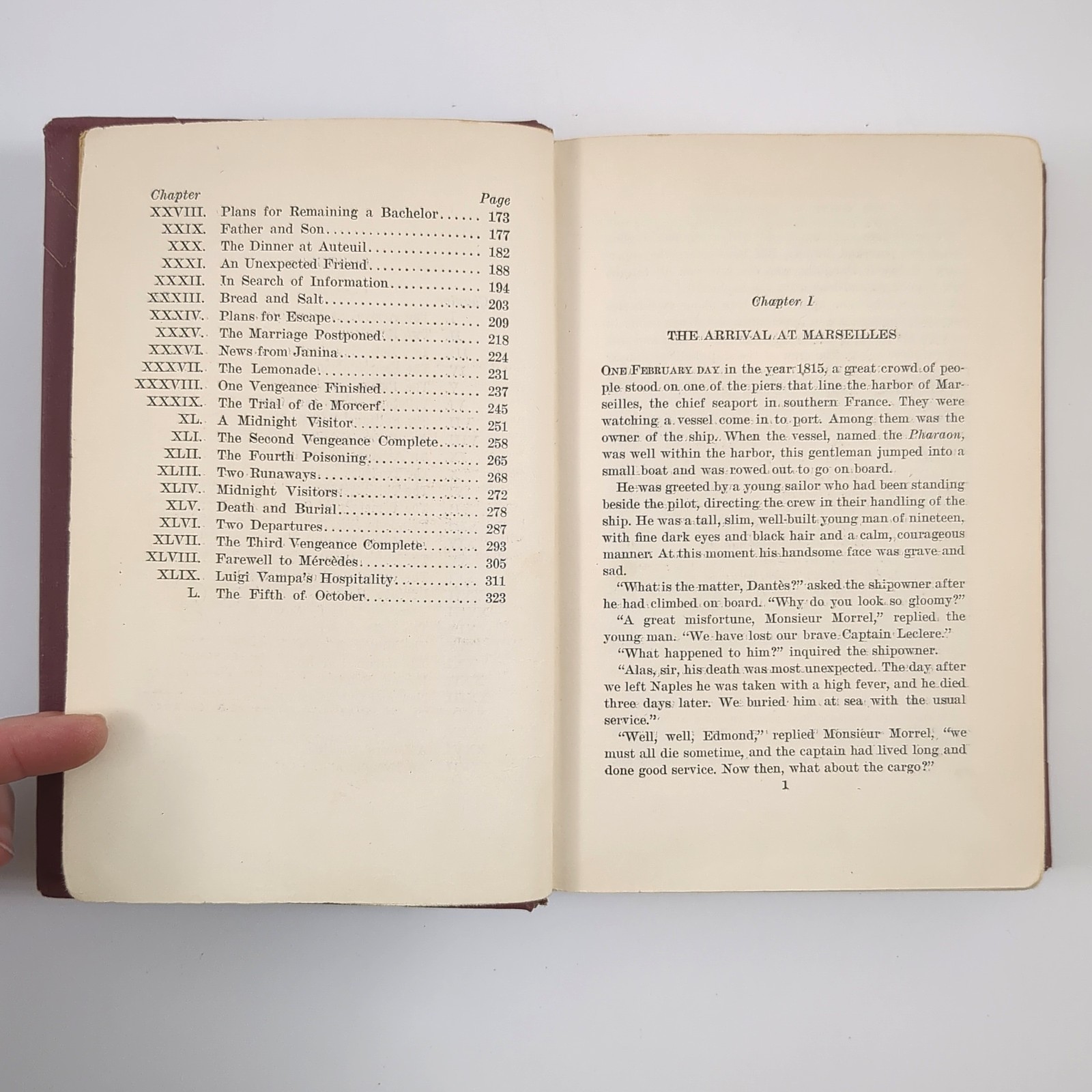 Count of Monte Cristo Adapted Adventure Hardcover Book Alexandre Dumas 1945
