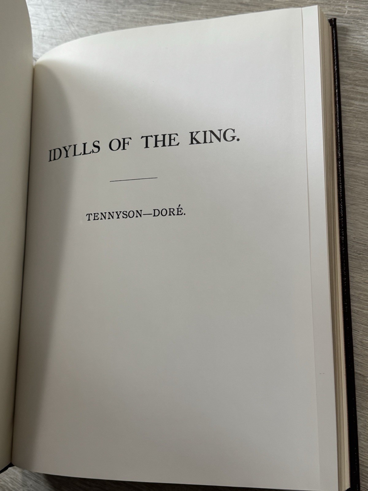 Tennyson IDYLLS OF THE KING Easton Press Leather Gustave Dore 22kt Gold Gilt