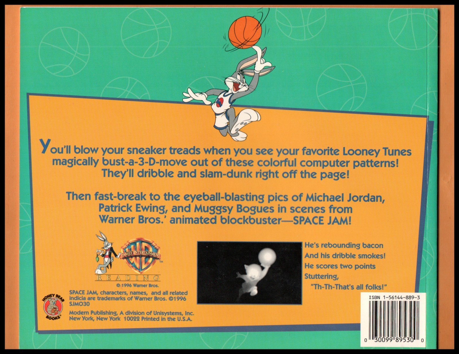 Lot Of 4 Space Jam Books Eye Illusions Michael Jordan Looney Tunes