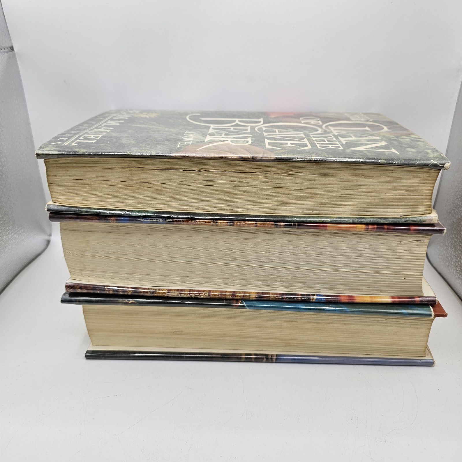 Clan of the Cave Bear Books 1, 3, 4 Jean M. Auel (HCDJ) All 1st Edition
