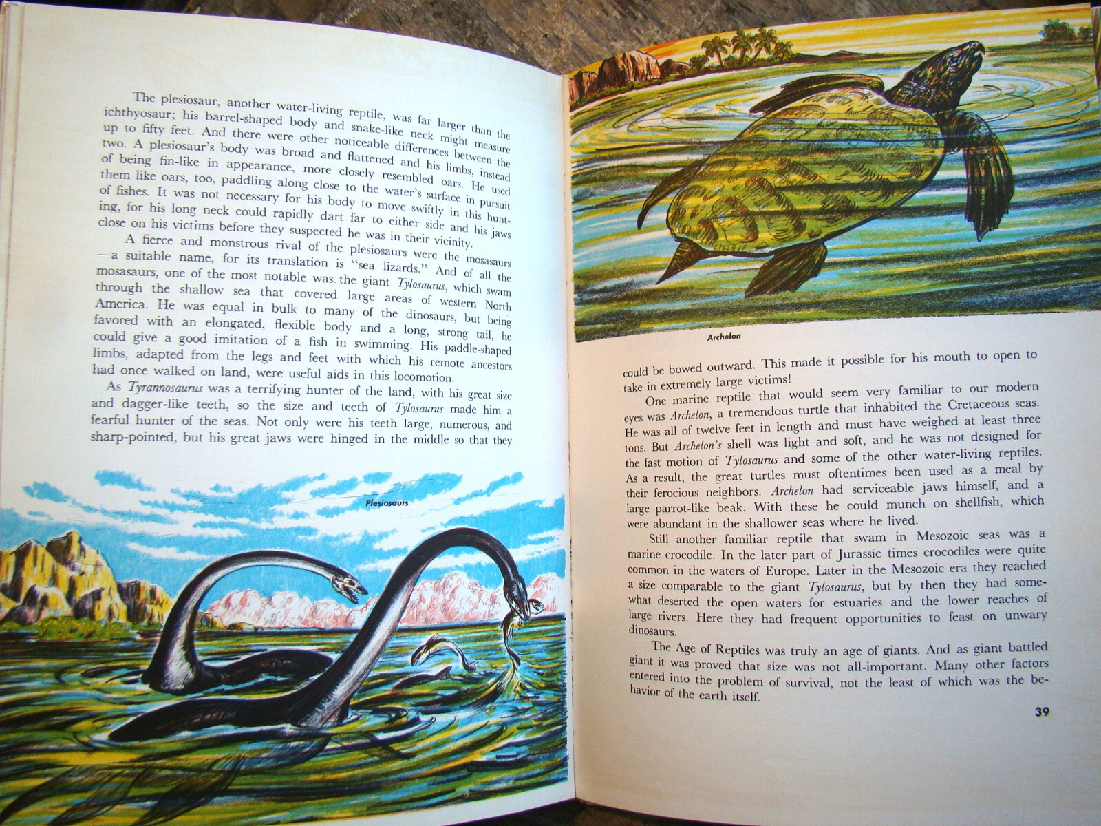 The Age Of Reptiles ~1958 HC~ Shuttlesworth Children’s Prehistoric Dinosaurs 🦖