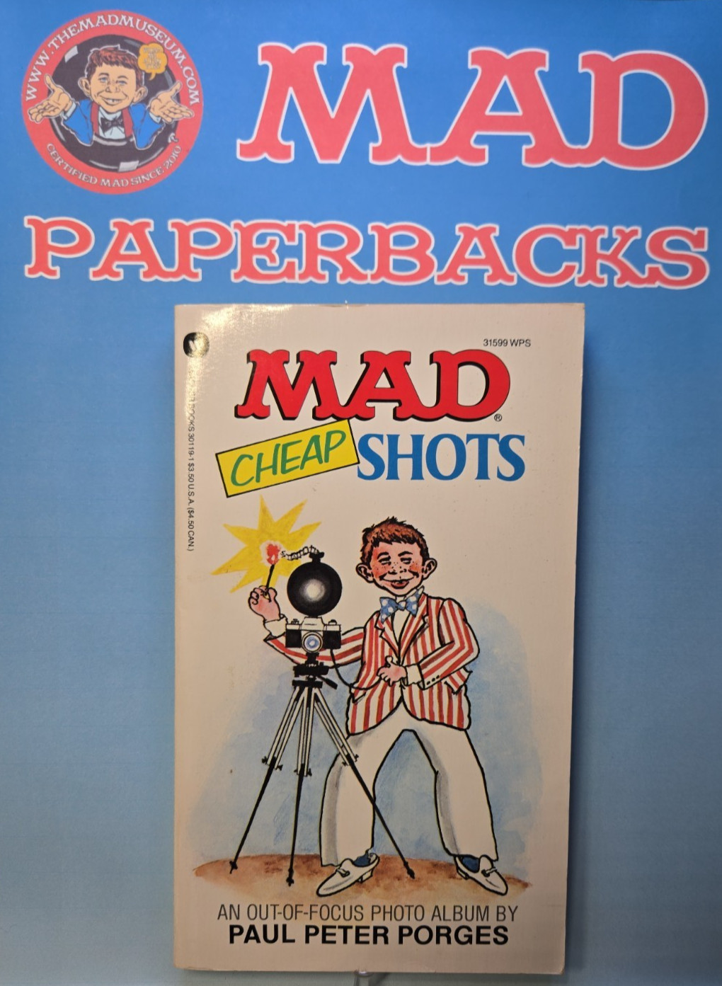 MAD Magazine Paperback Book: MAD CHEAP SHOTS 1990 Warner 2nd Print NM