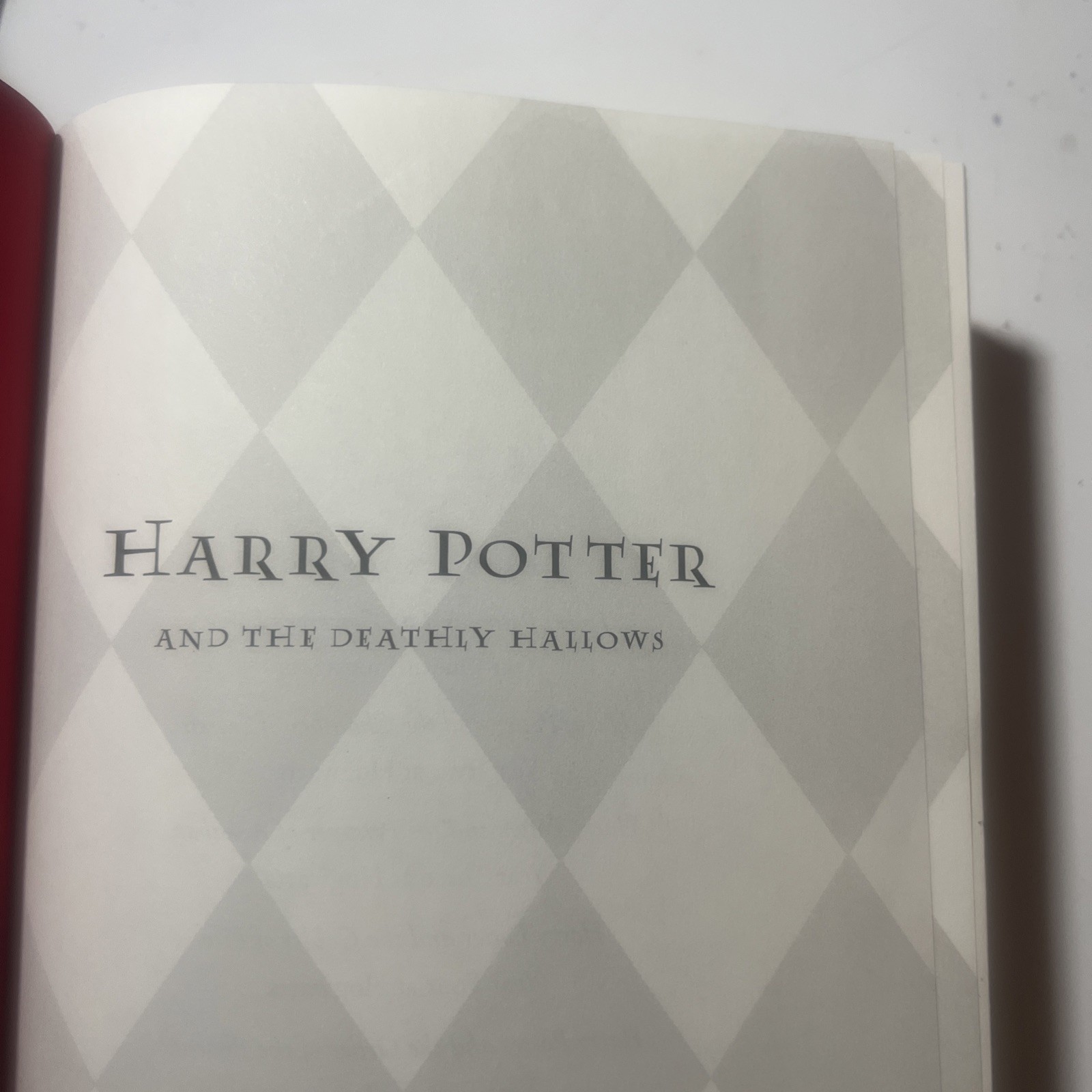 RARE HARRY POTTER And The Deathly Hallows 2007 1st edition ERROR 759 End Page