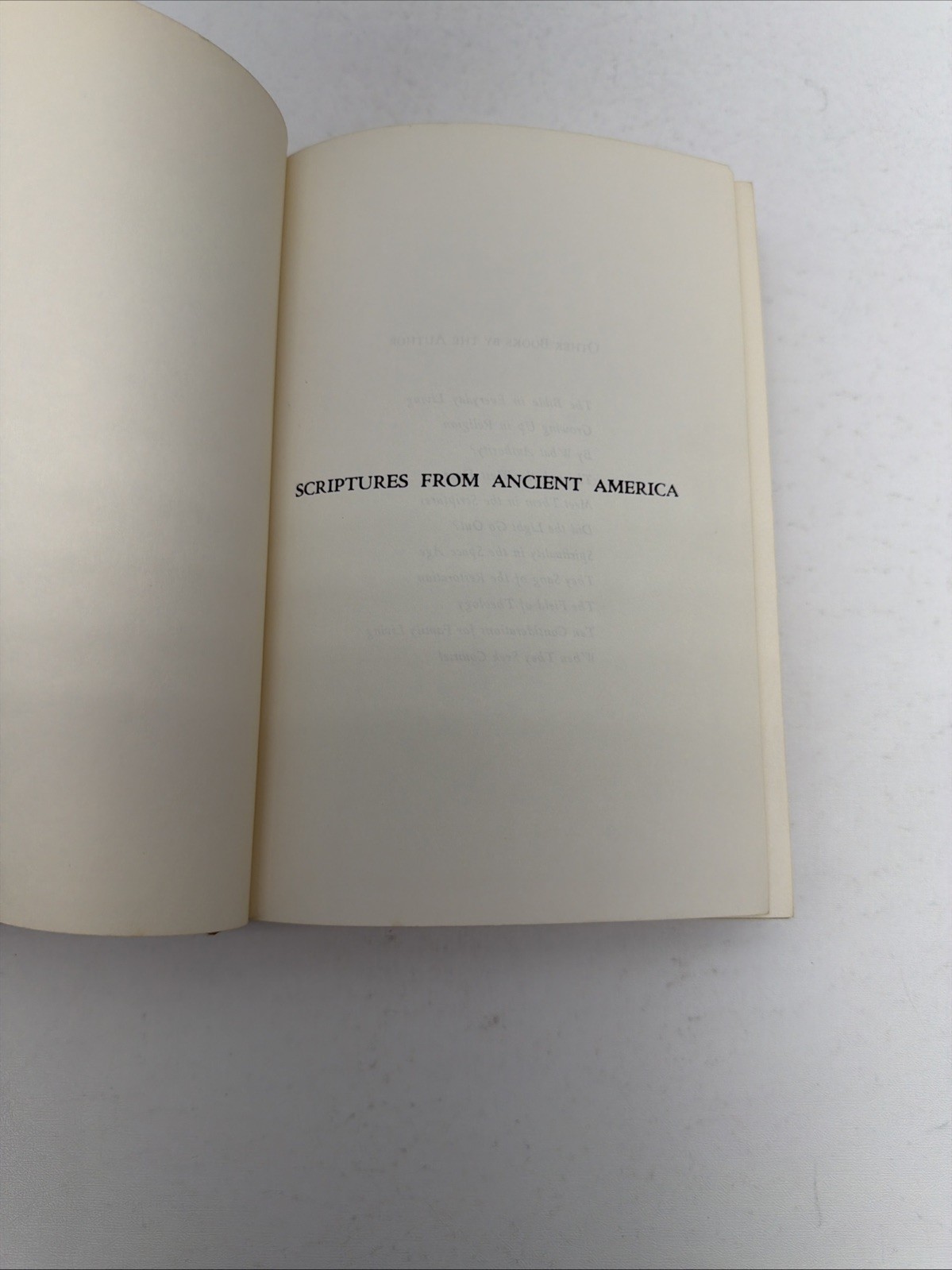 Scriptures From Ancient America A Study of the Book of Mormon Roy Cheville 1964